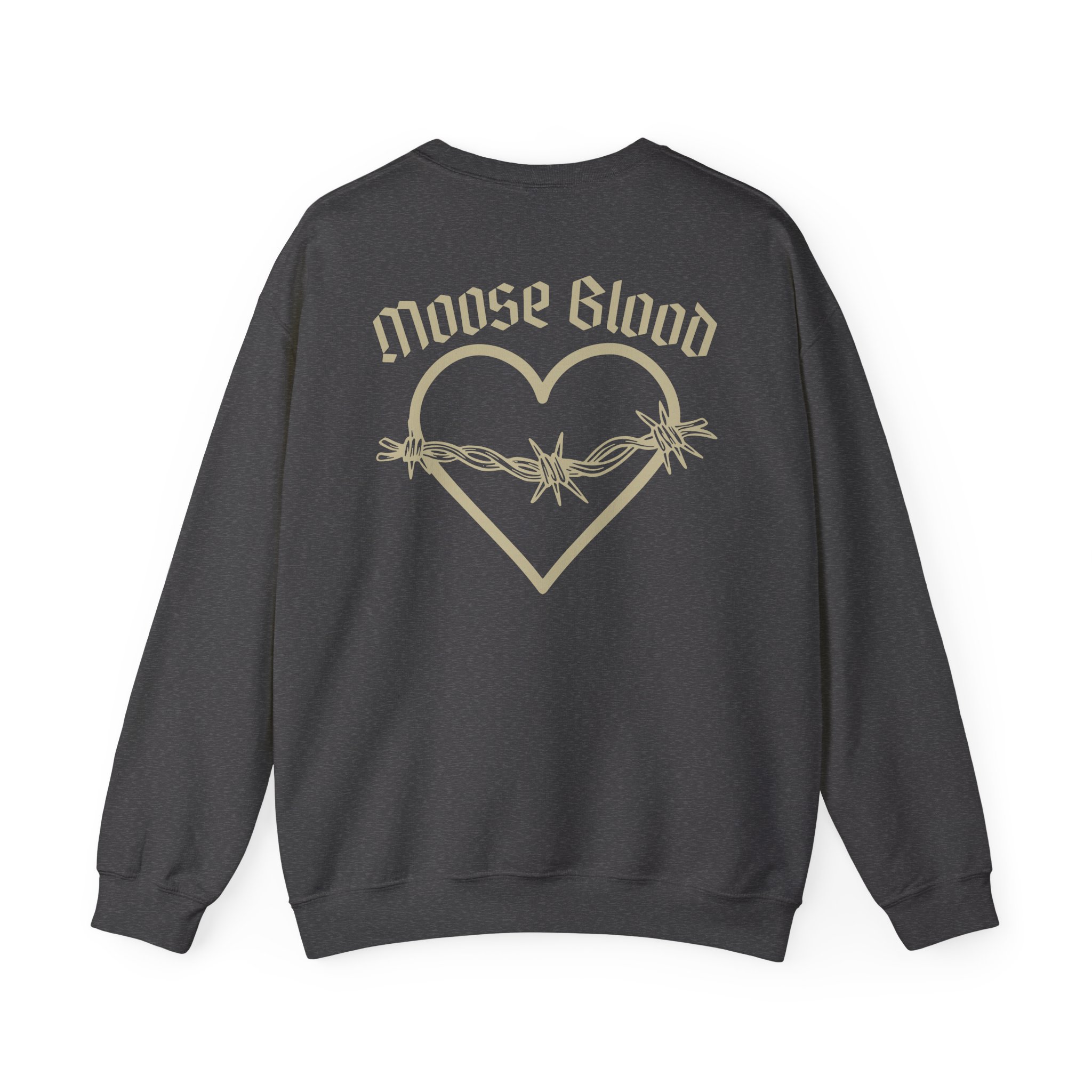 Moose Blood Barbed Wire Heart Unisex Heavy Blendâ„¢ Crewneck Sweatshirt