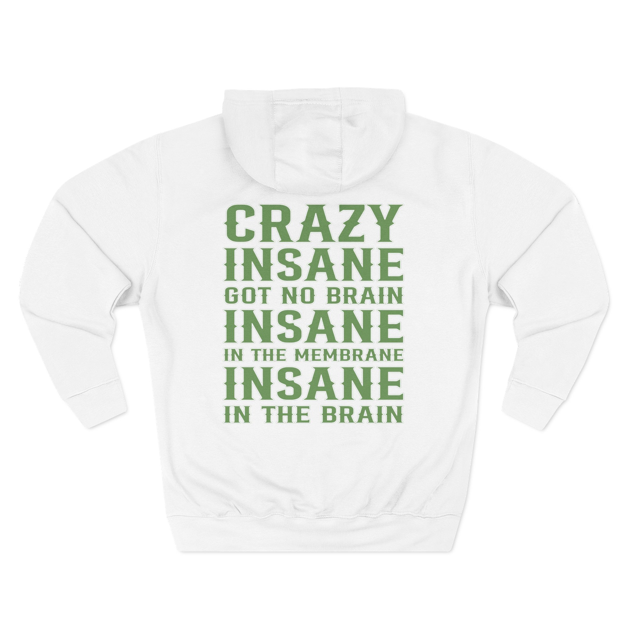 Cypress Hill Crazy Insane OG Skull N Compass Three-Panel Fleece Hoodie