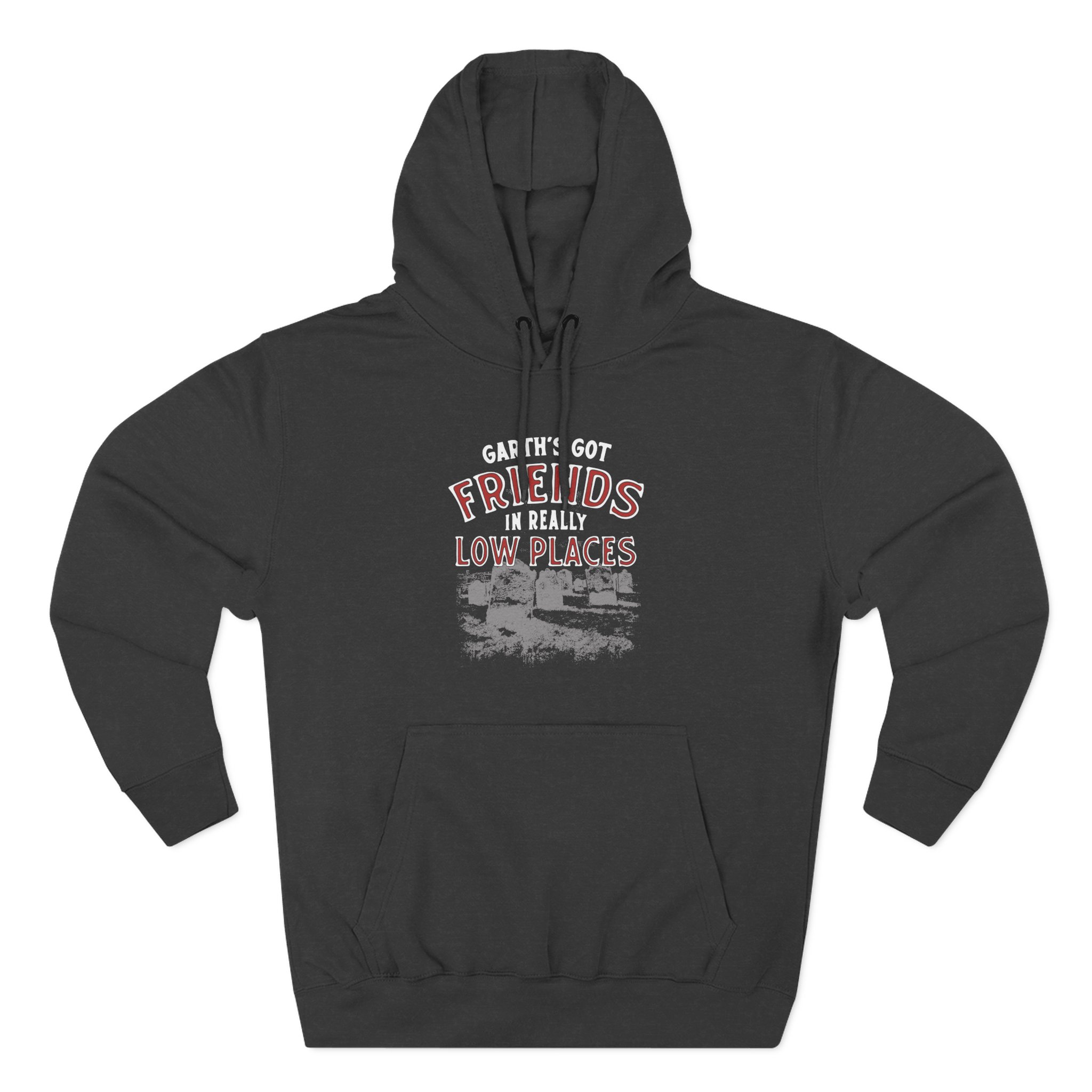 Ymh Friends In Really Low Places Three-Panel Fleece Hoodie