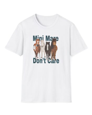 Katie Van Slyke Mini Mare Don't Care Unisex Softstyle T-Shirt