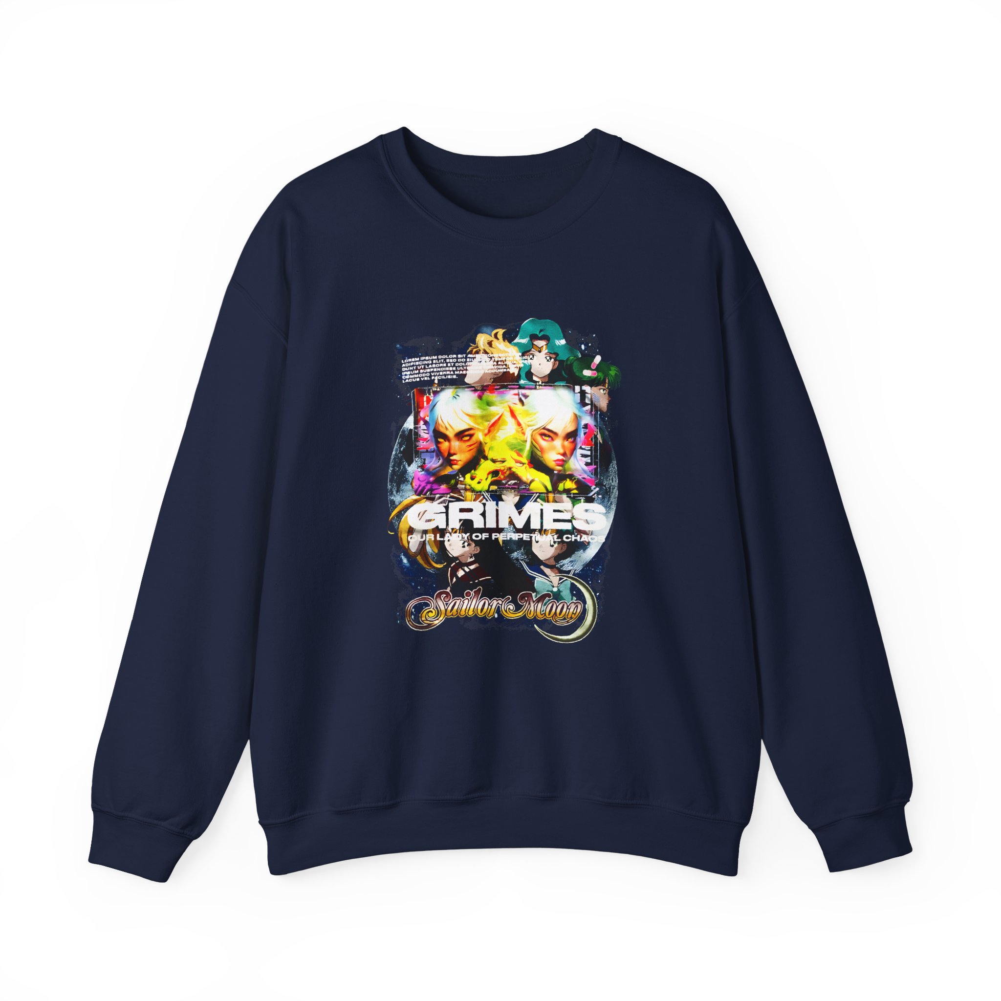 Grimes Sailor Moon Unisex Heavy Blend Crewneck Sweatshirt