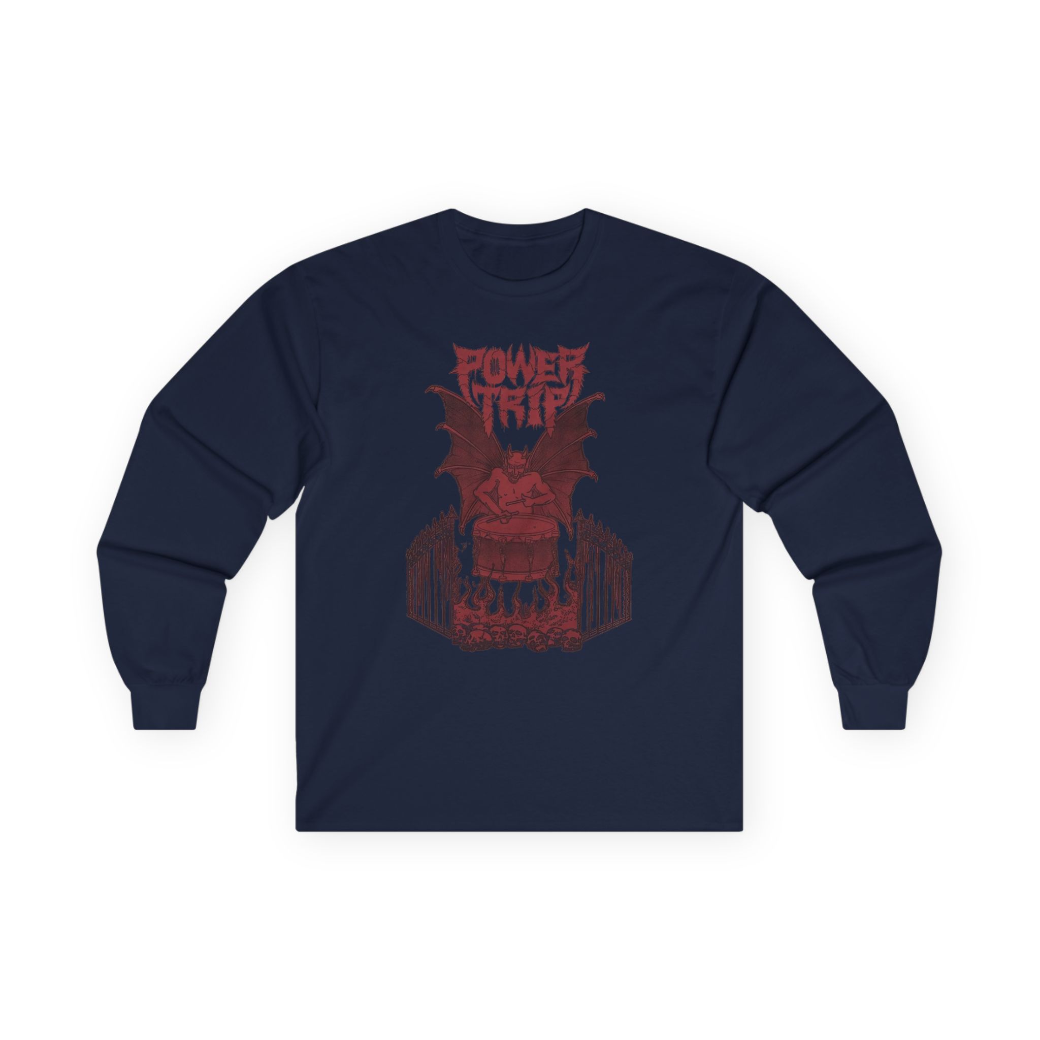Power Trip Demon Drum Unisex Ultra Cotton Long Sleeve Tee