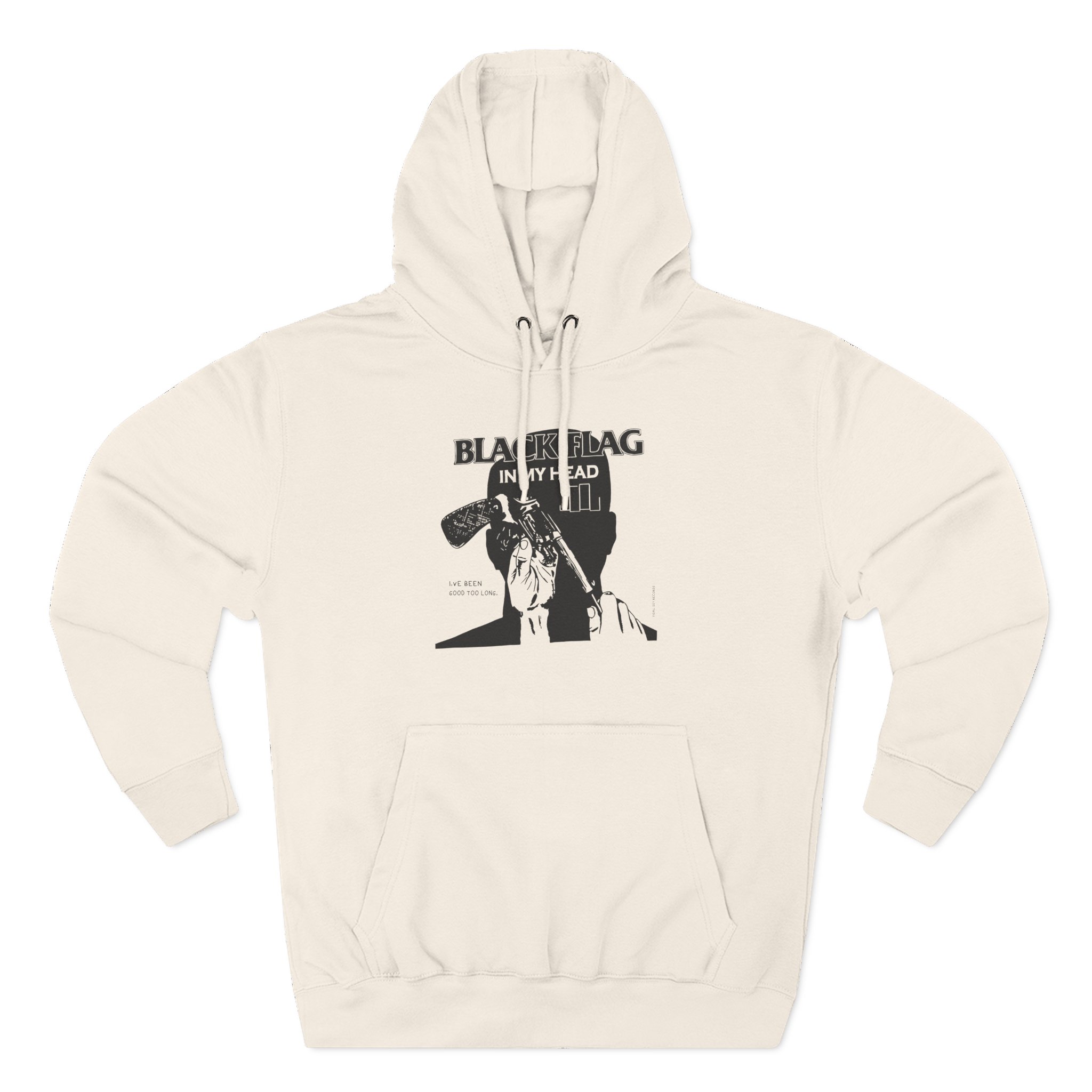 Black Flag in My Head Three-Panel Fleece Hoodie