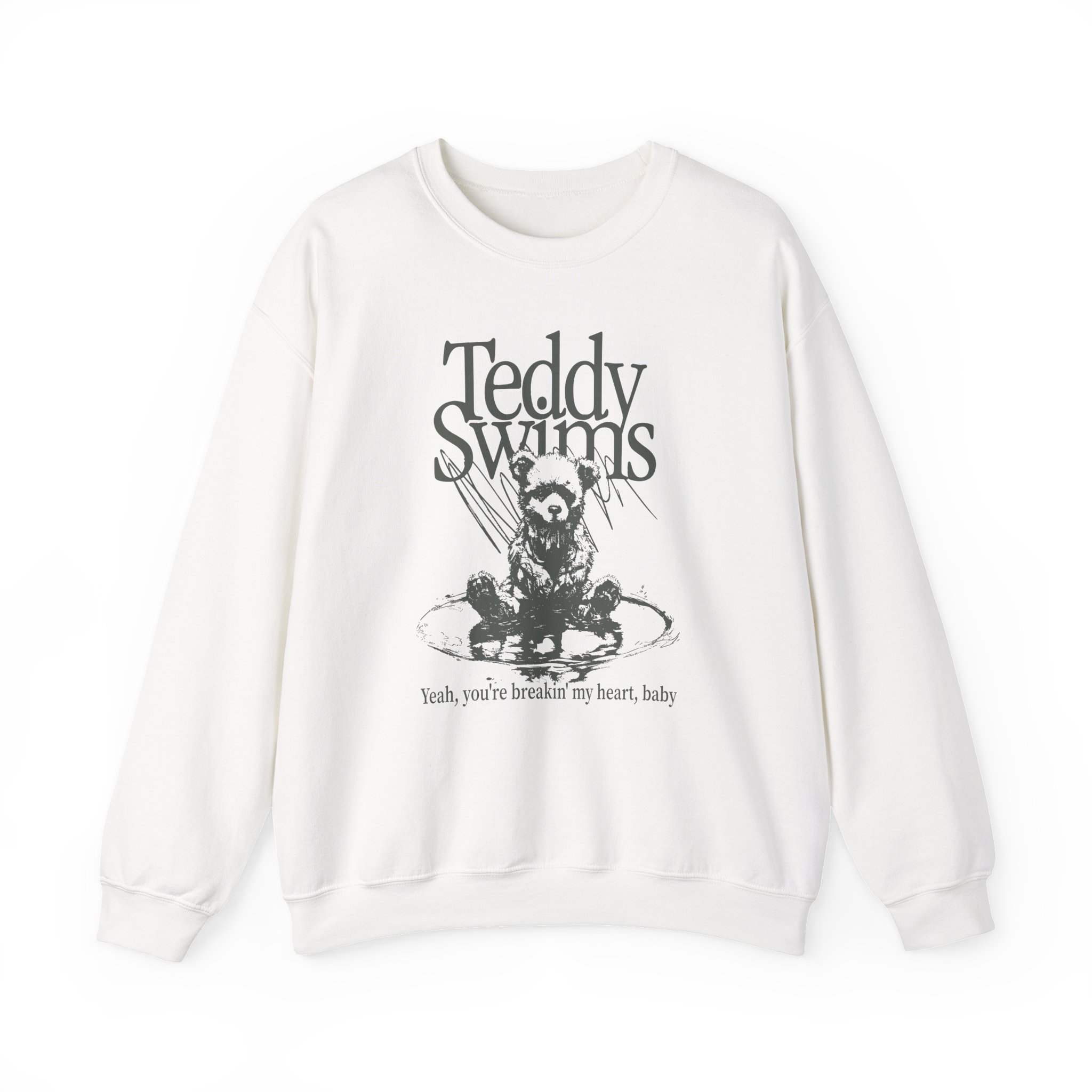 Teddy Swims Breakin' My Heart Unisex Heavy Blend Crewneck Sweatshirt