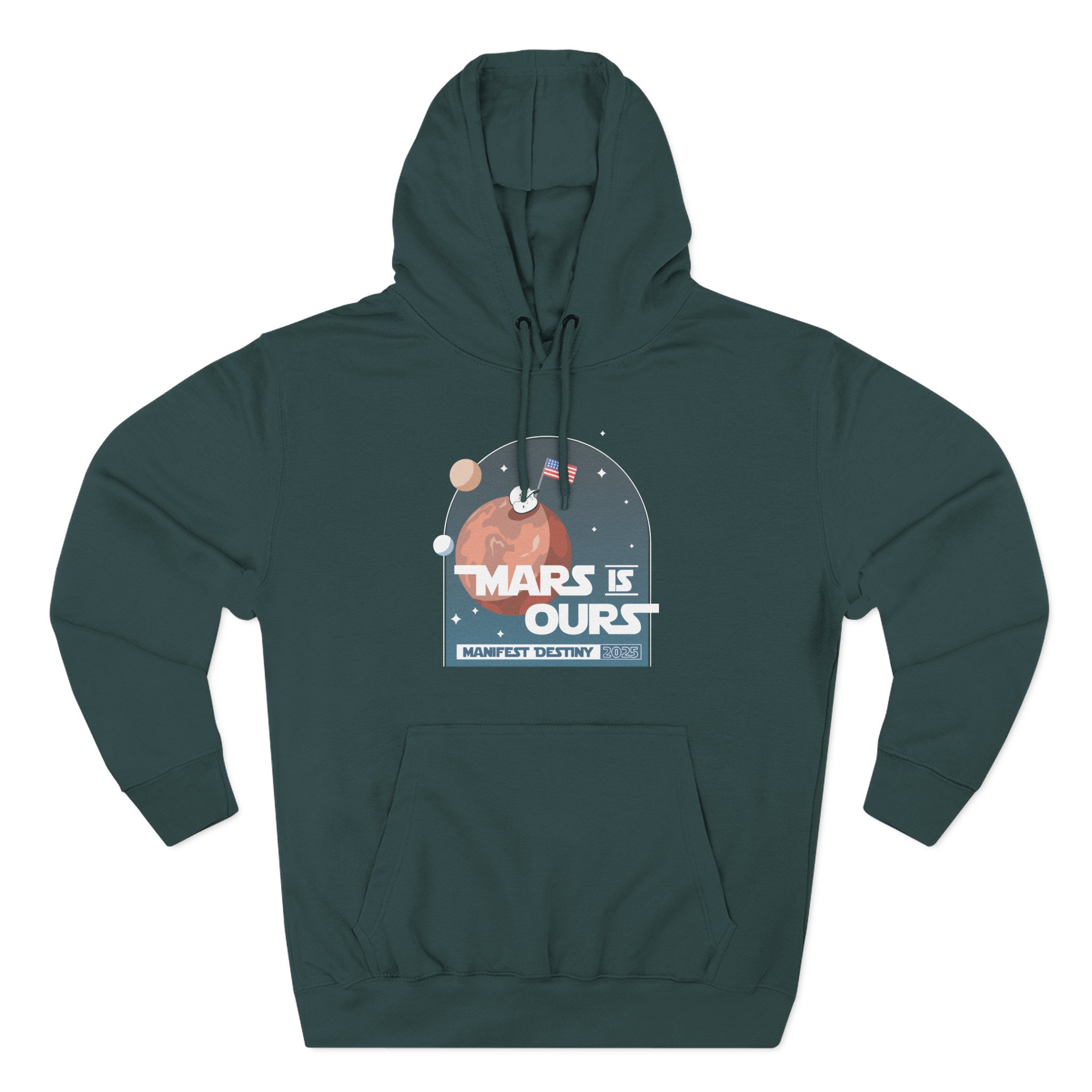 Mister Metokur Mars is Ours Three-Panel Fleece Hoodie