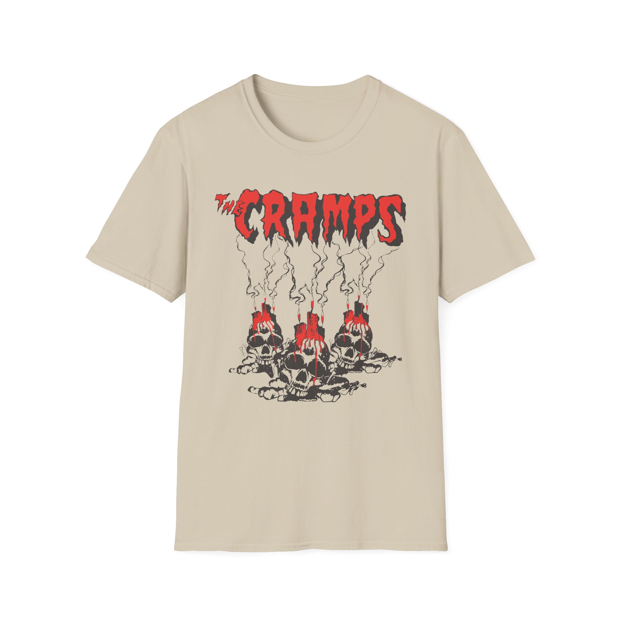 The Cramps Voodoo Skulls Unisex Softstyle T-Shirt