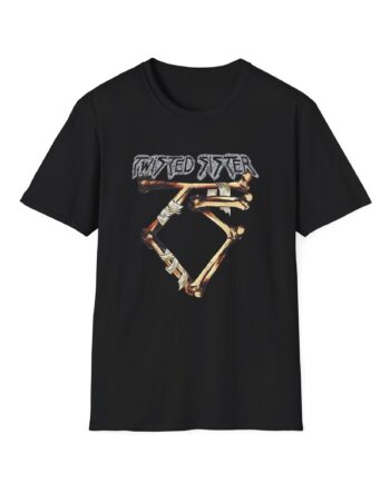 Popfunk Twisted Sister Bone Logo Unisex Softstyle T-Shirt
