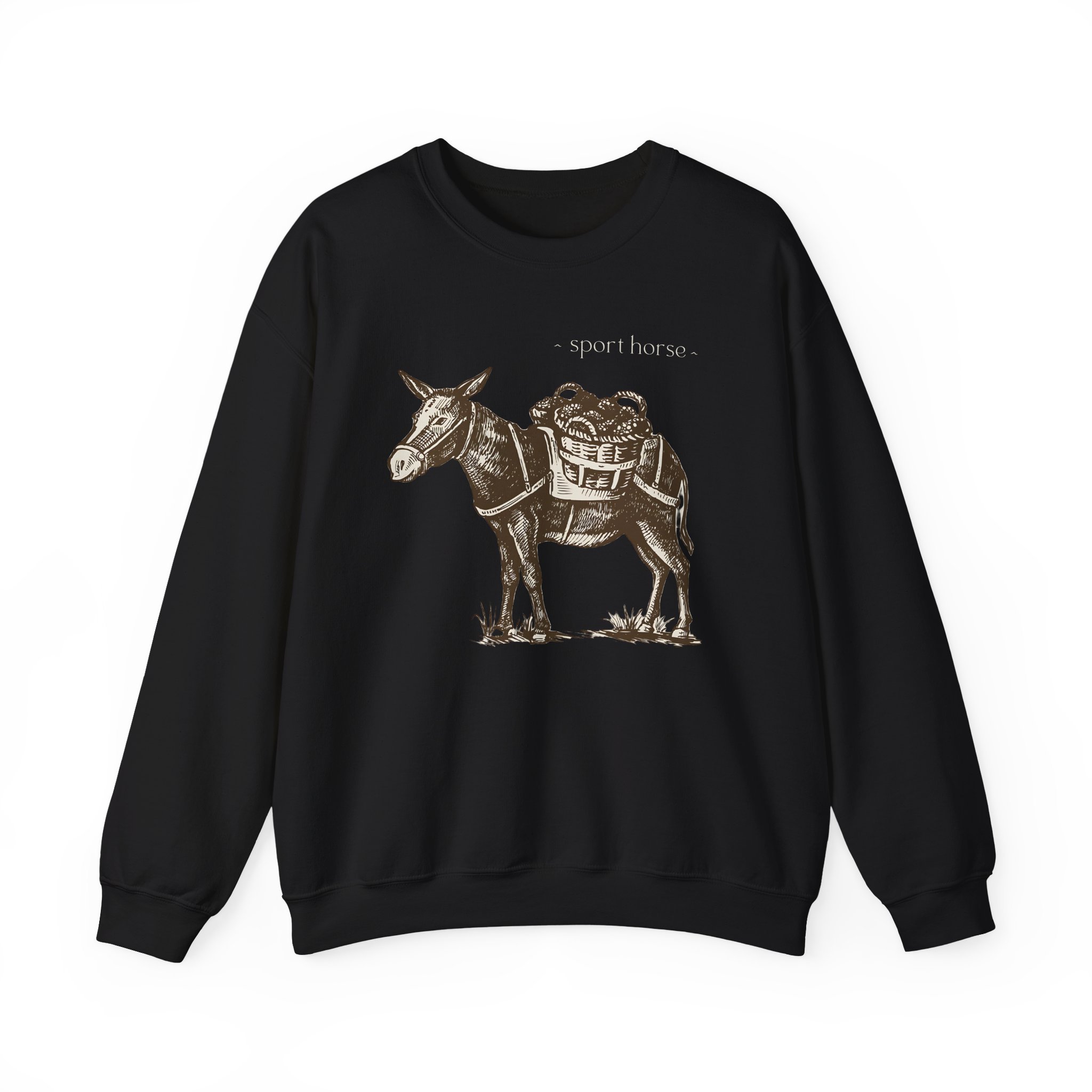 Mumbo Jumbo Sport Horse Unisex Heavy Blendâ„¢ Crewneck Sweatshirt