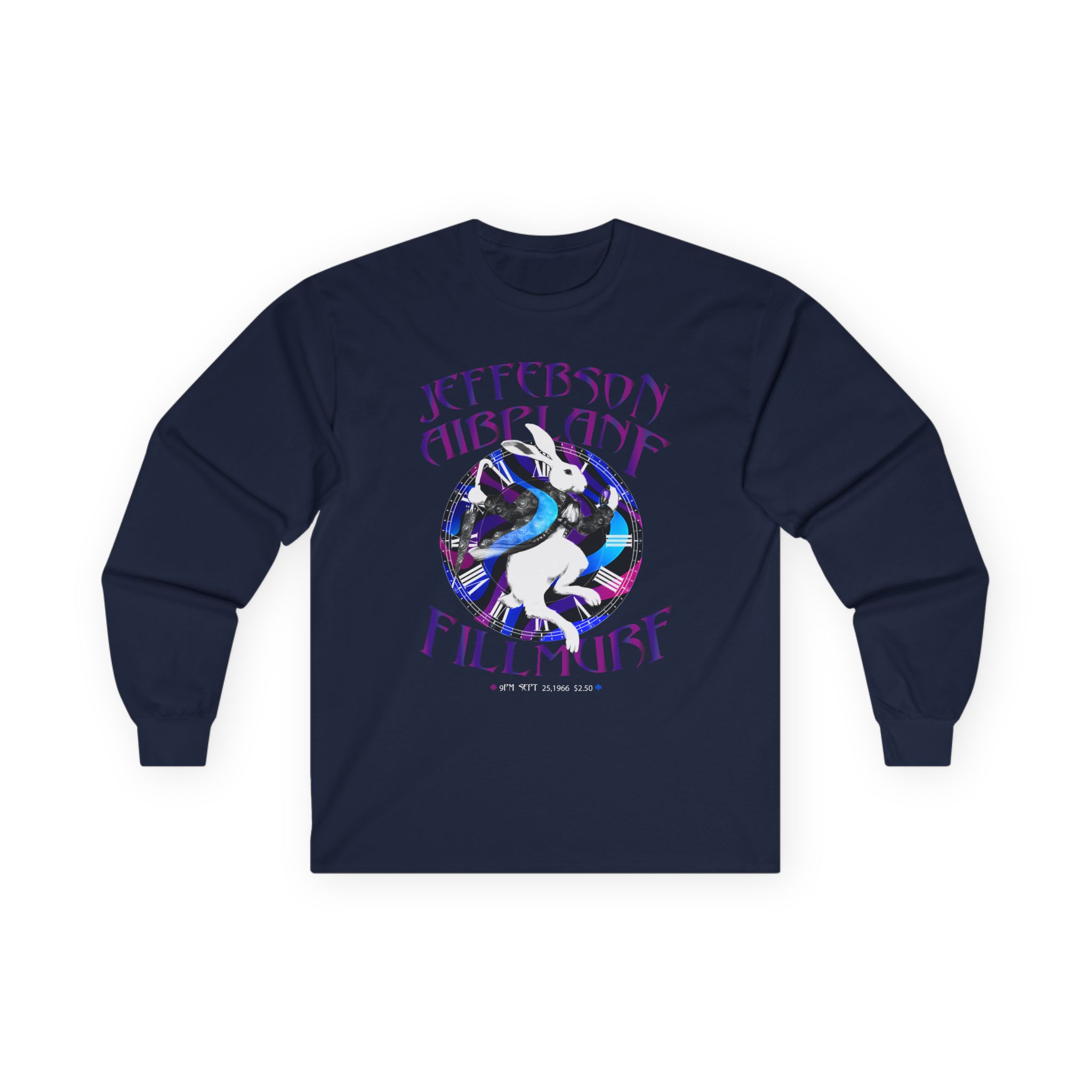 Jefferson Airplane White Rabbit Fillmore Unisex Ultra Cotton Long Sleeve Tee