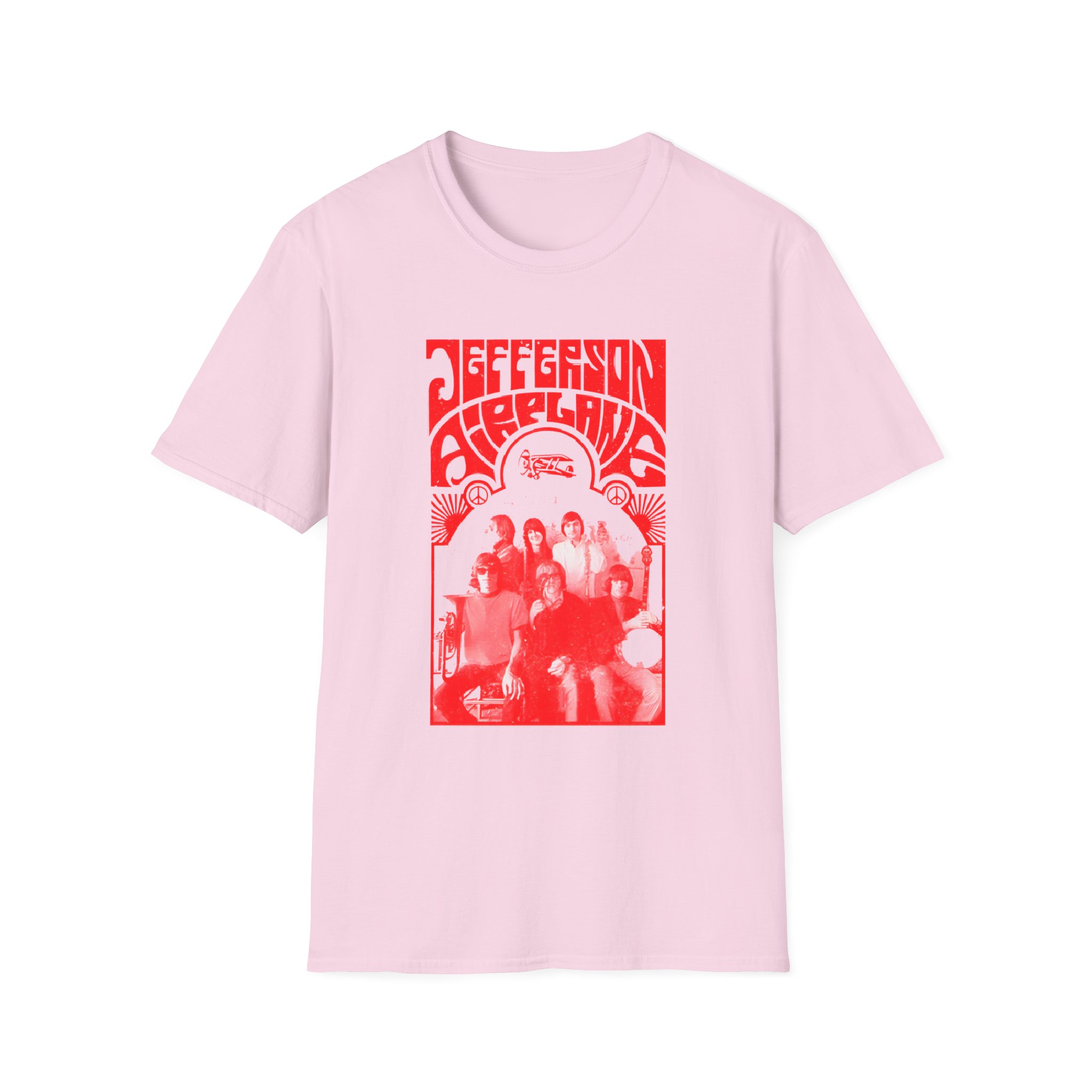 Jefferson Airplane Band Photo Unisex Softstyle T-Shirt