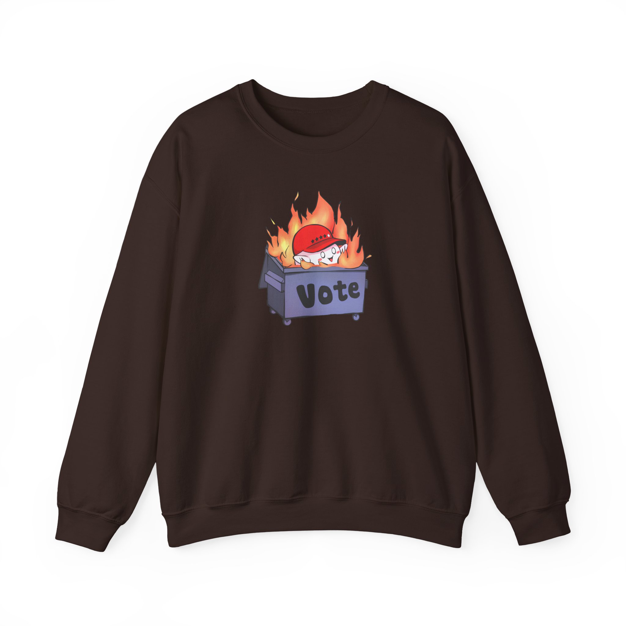 Mister Metokur Dumpster Fire Vote Unisex Heavy Blendâ„¢ Crewneck Sweatshirt