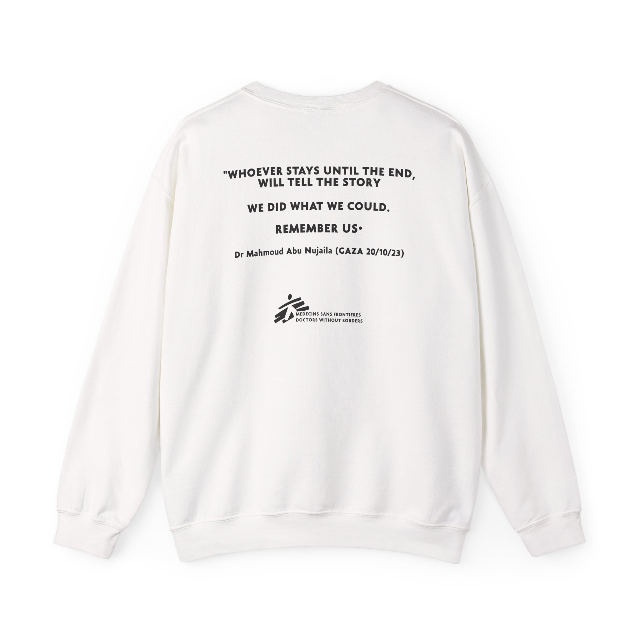 Massive Attack Ceasefire Now Msf Unisex Heavy Blendâ„¢ Crewneck Sweatshirt