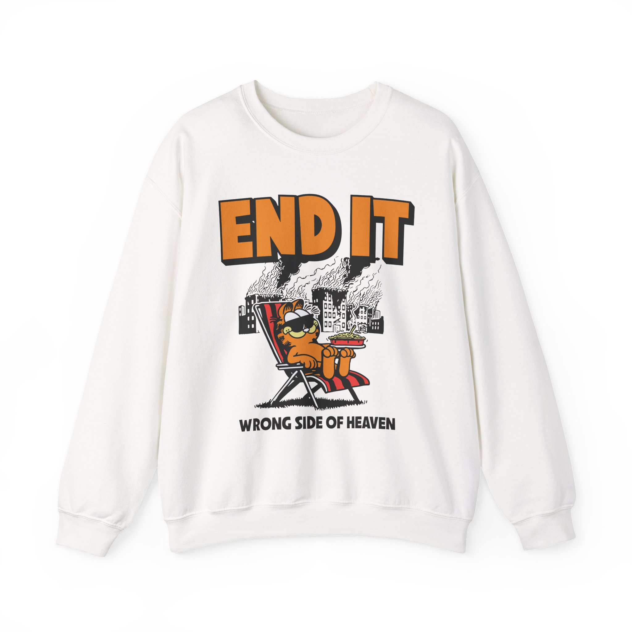 End It Garfield Unisex Heavy Blendâ„¢ Crewneck Sweatshirt