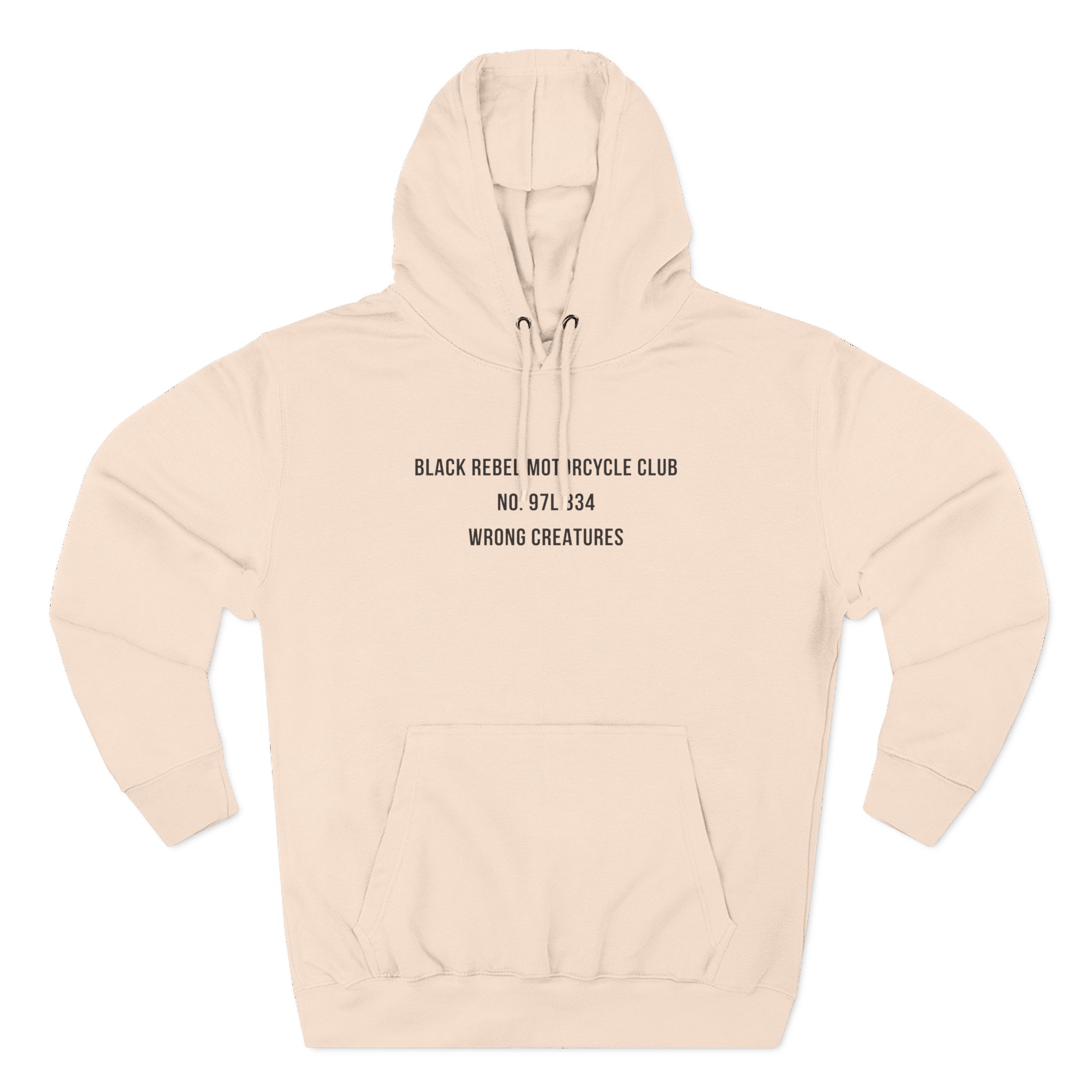 B.R.M.C.WRONG CREATURES Three-Panel Fleece Hoodie