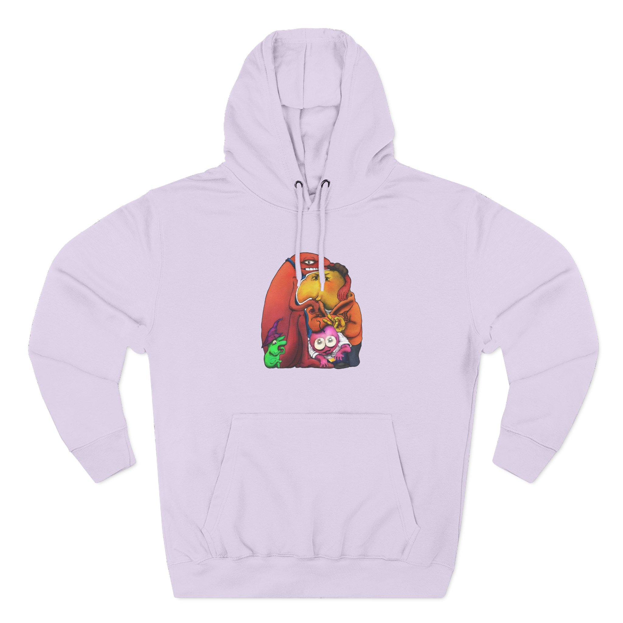 Smiling Friends Three-panel Fleece Hoodie