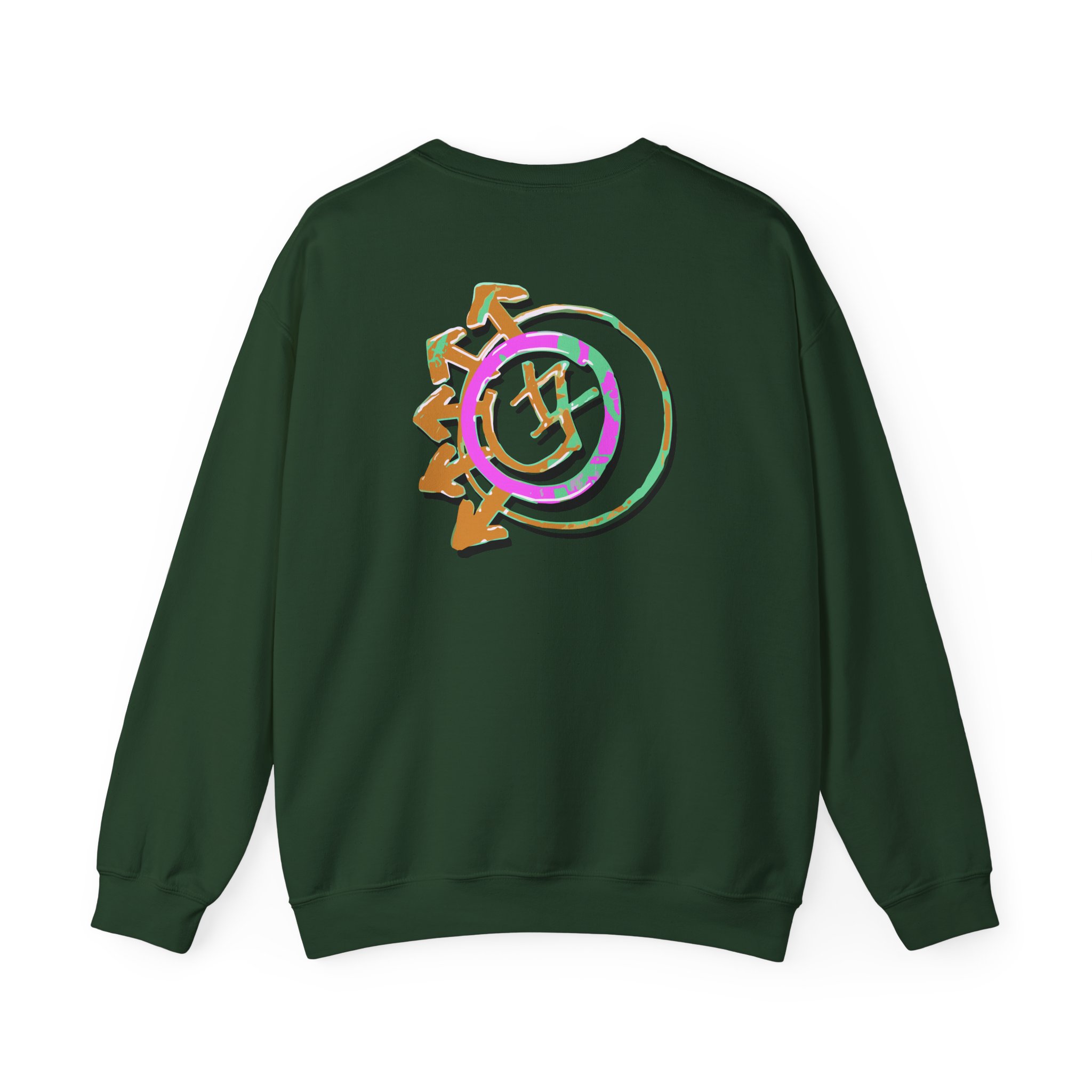 Blink 182 Logo Green Unisex Heavy Blendâ„¢ Crewneck Sweatshirt