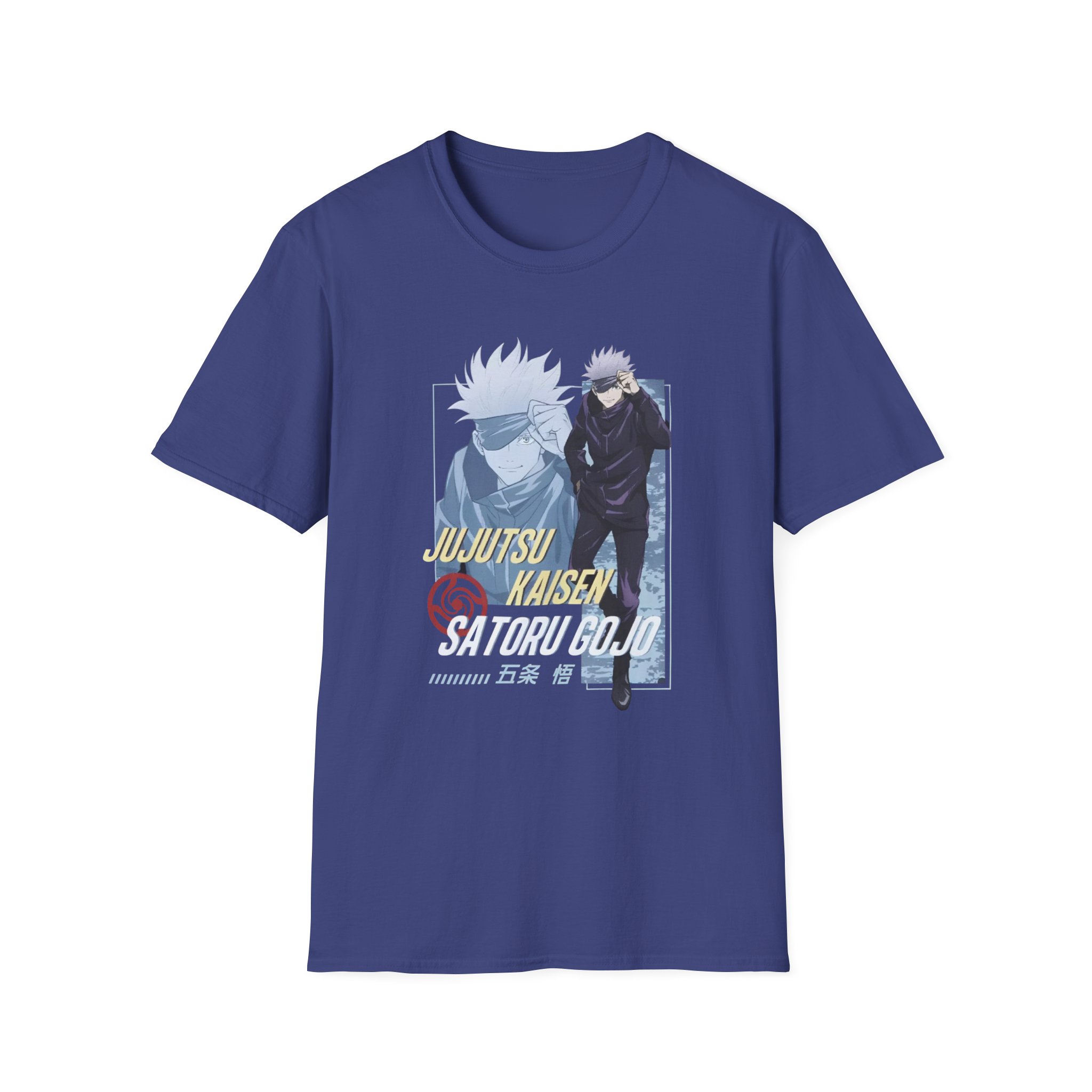 Jujutsu Kaisen Gojo Tonal Portrait Unisex Softstyle T-Shirt