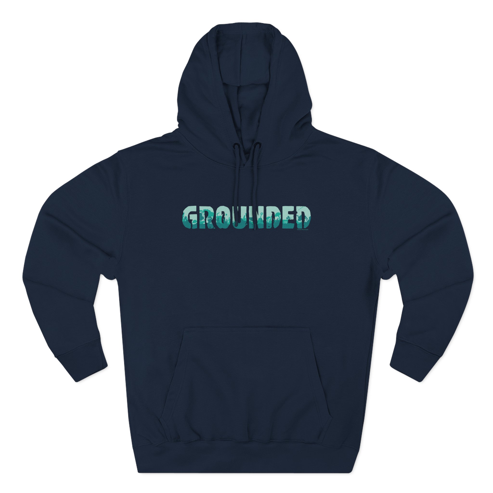 Grounded Logo Three-Panel Fleece Hoodie