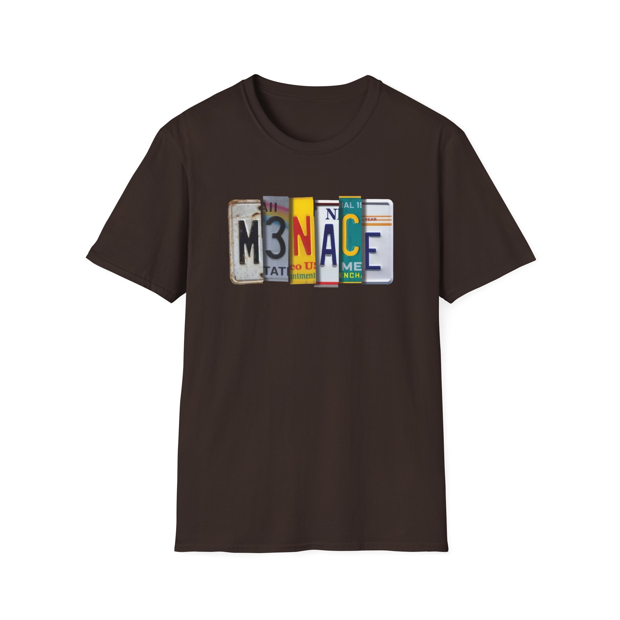 Kanel Joseph Menace License Plate Unisex Softstyle T-Shirt