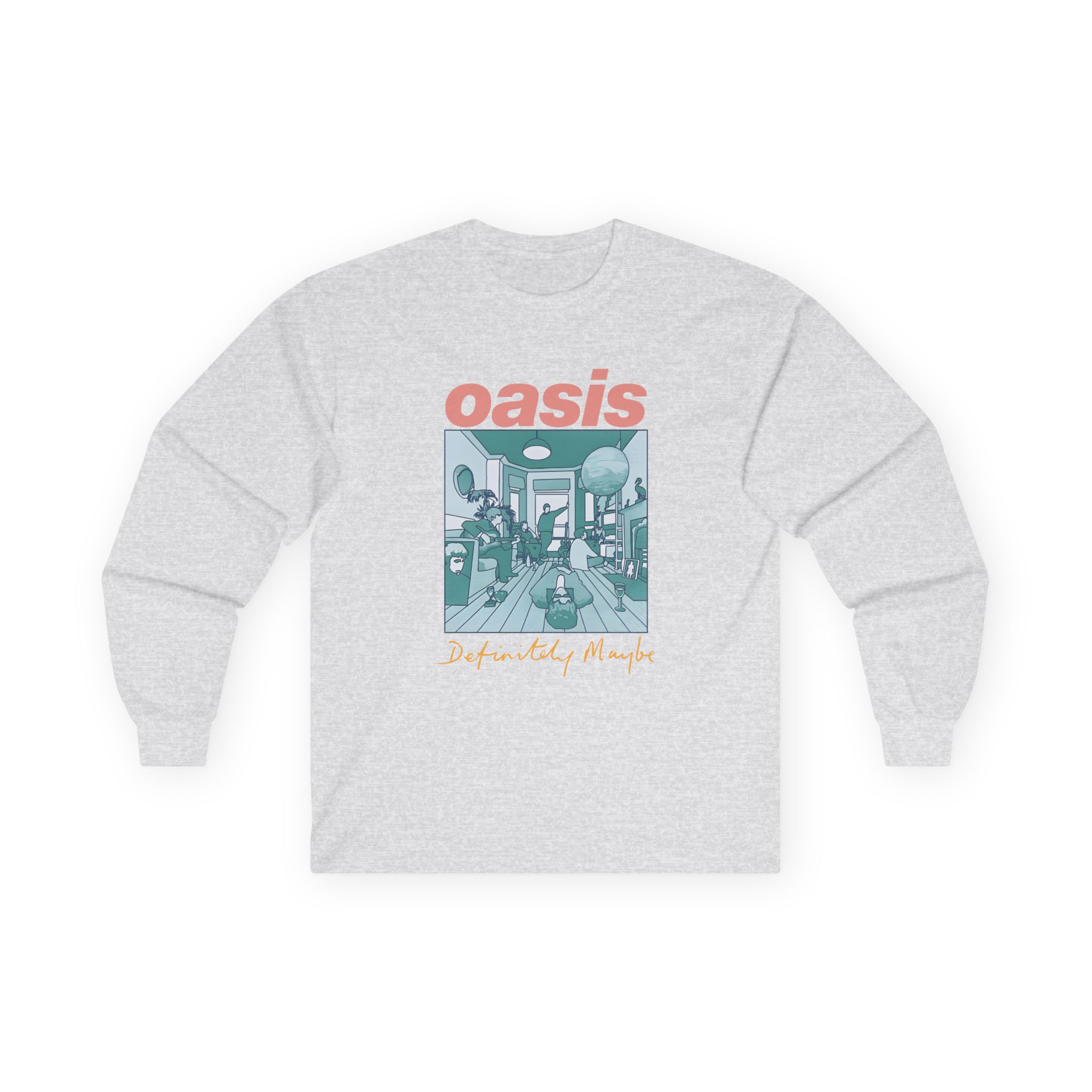 Oasis Definitely Maybe Artwork Unisex Ultra Cotton Long Sleeve Tee