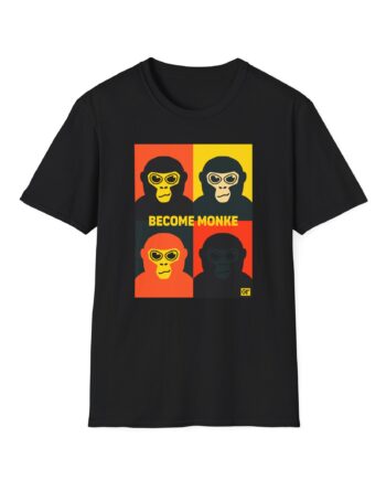 Gorilla Tag Become Monke Unisex Softstyle T-Shirt