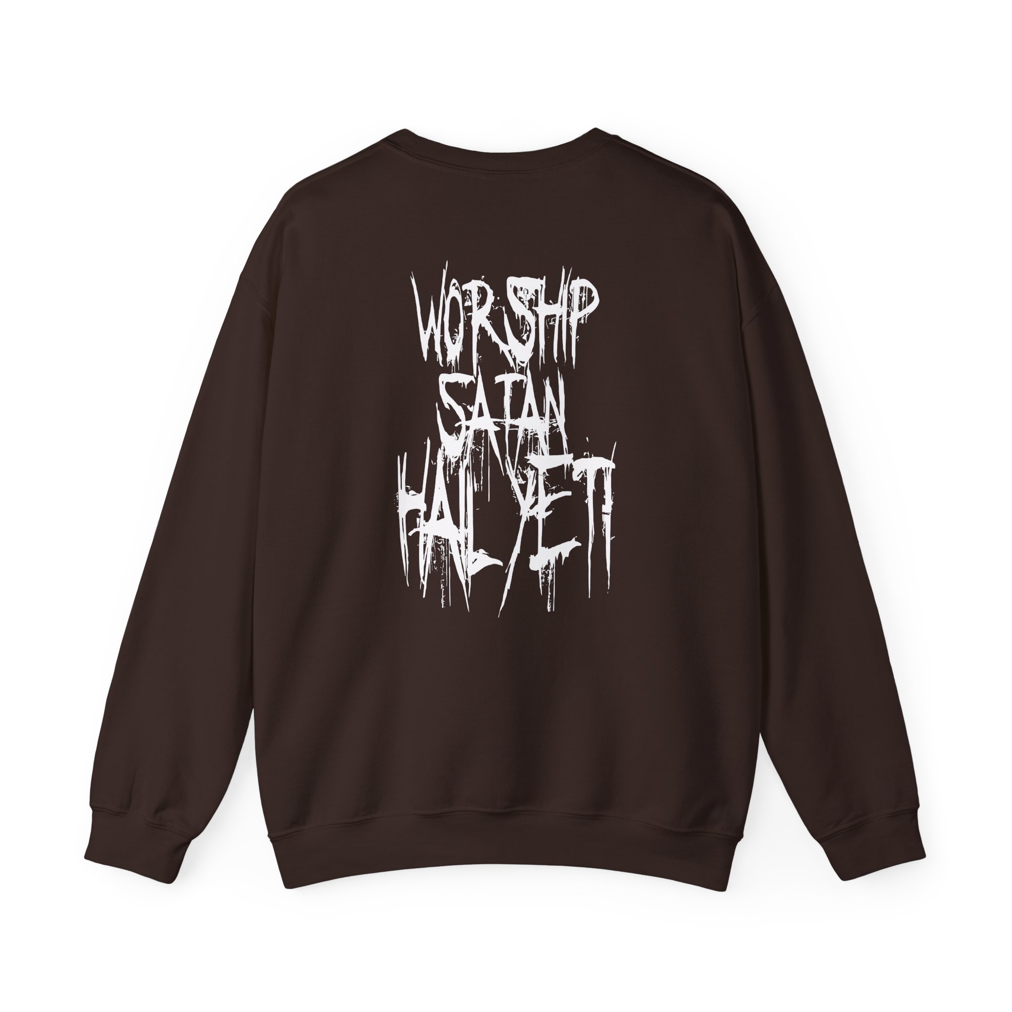 All Hail the Yeti Worship Satan Unisex Heavy Blendâ„¢ Crewneck Sweatshirt