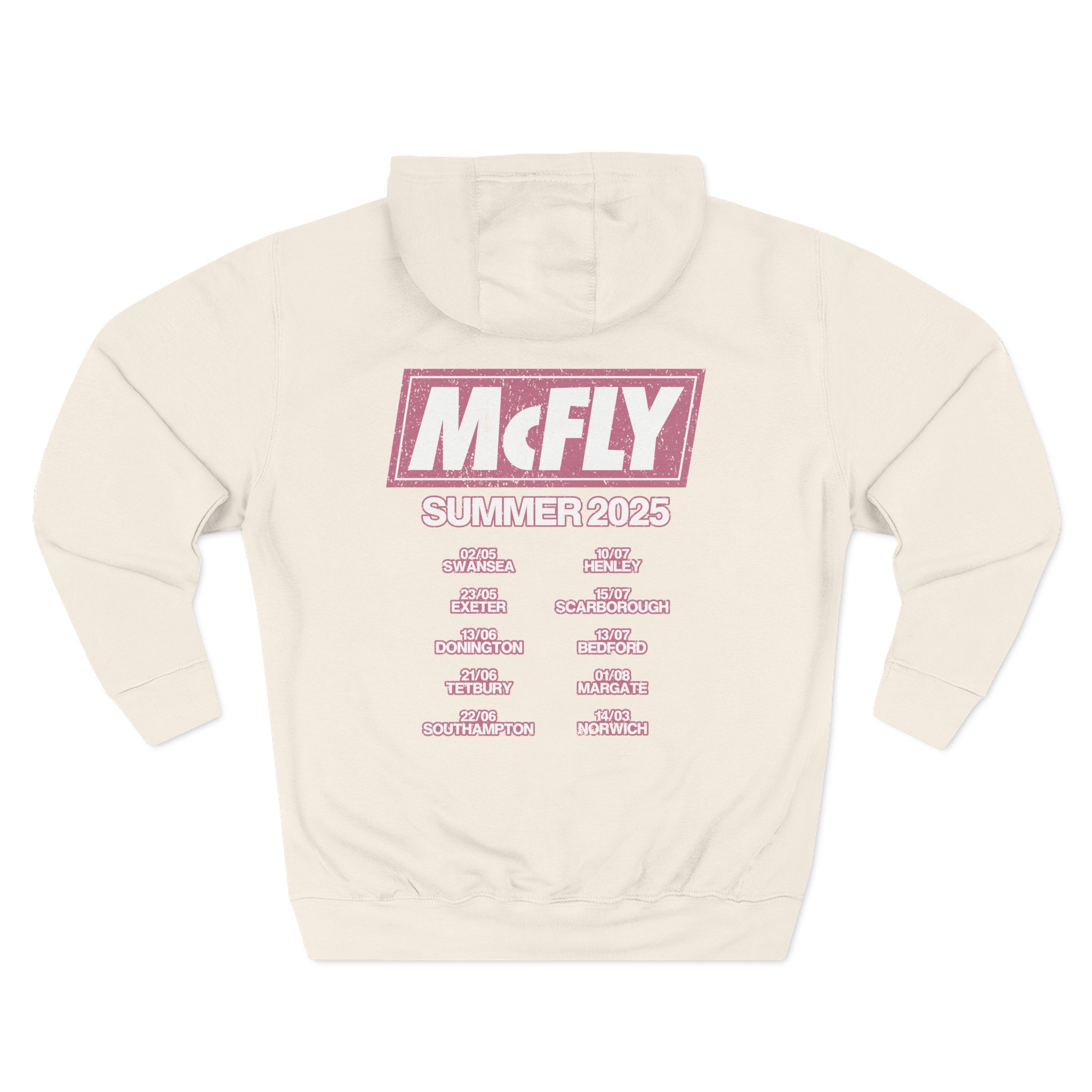Mcfly Summer 2025 Tour Three-panel Fleece Hoodie