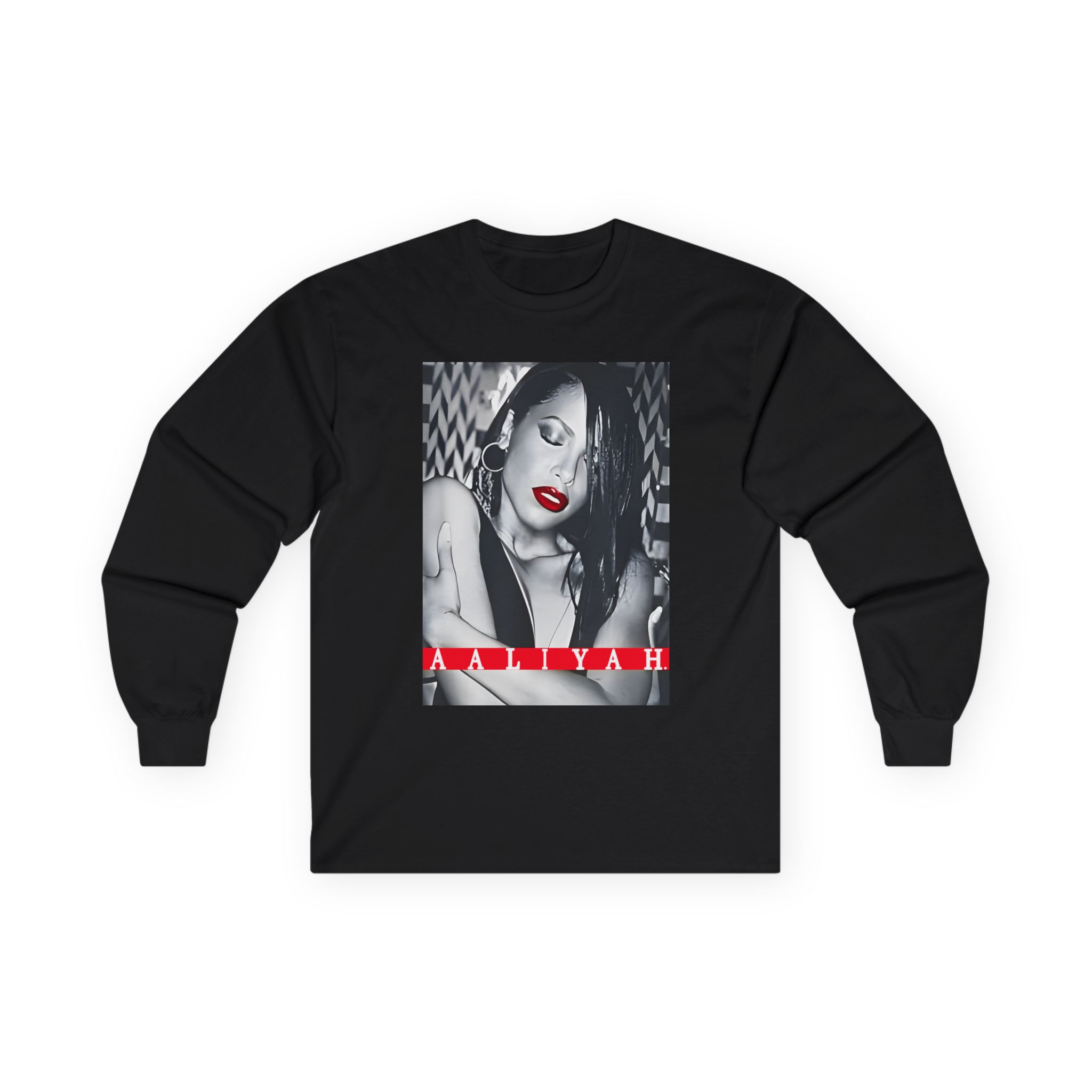 Aaliyah Red Lips Unisex Ultra Cotton Long Sleeve Tee