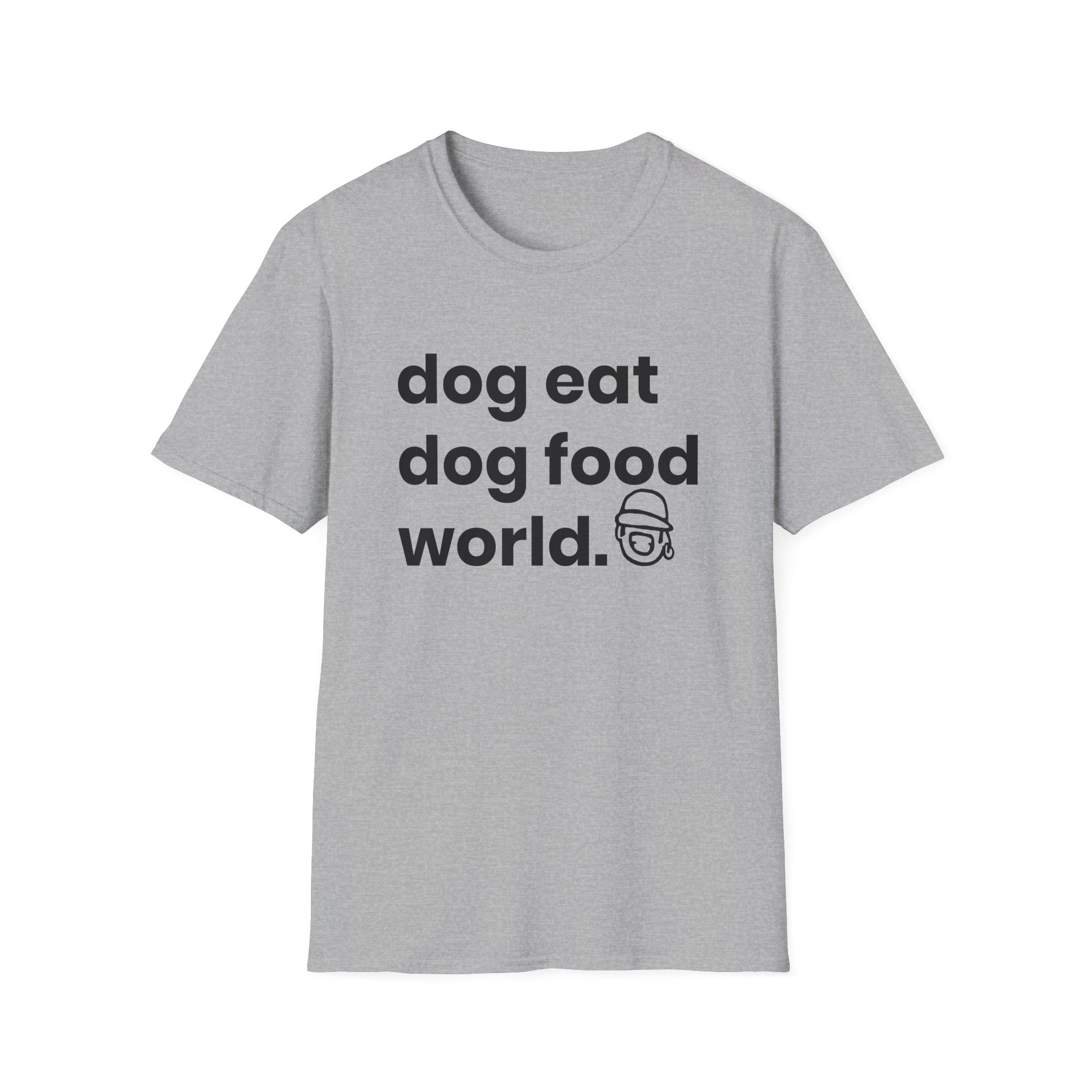 Niko B Dog Eat Dog Food World Unisex Softstyle T-shirt