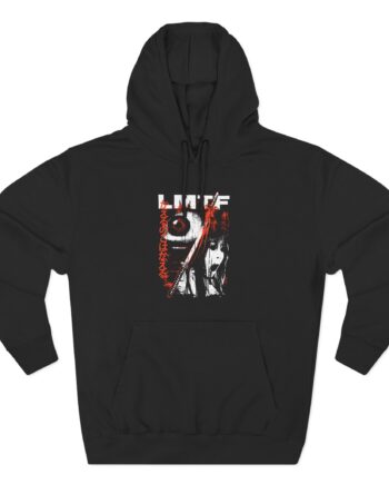 Like Moths to Flames Moths Three-Panel Fleece Hoodie