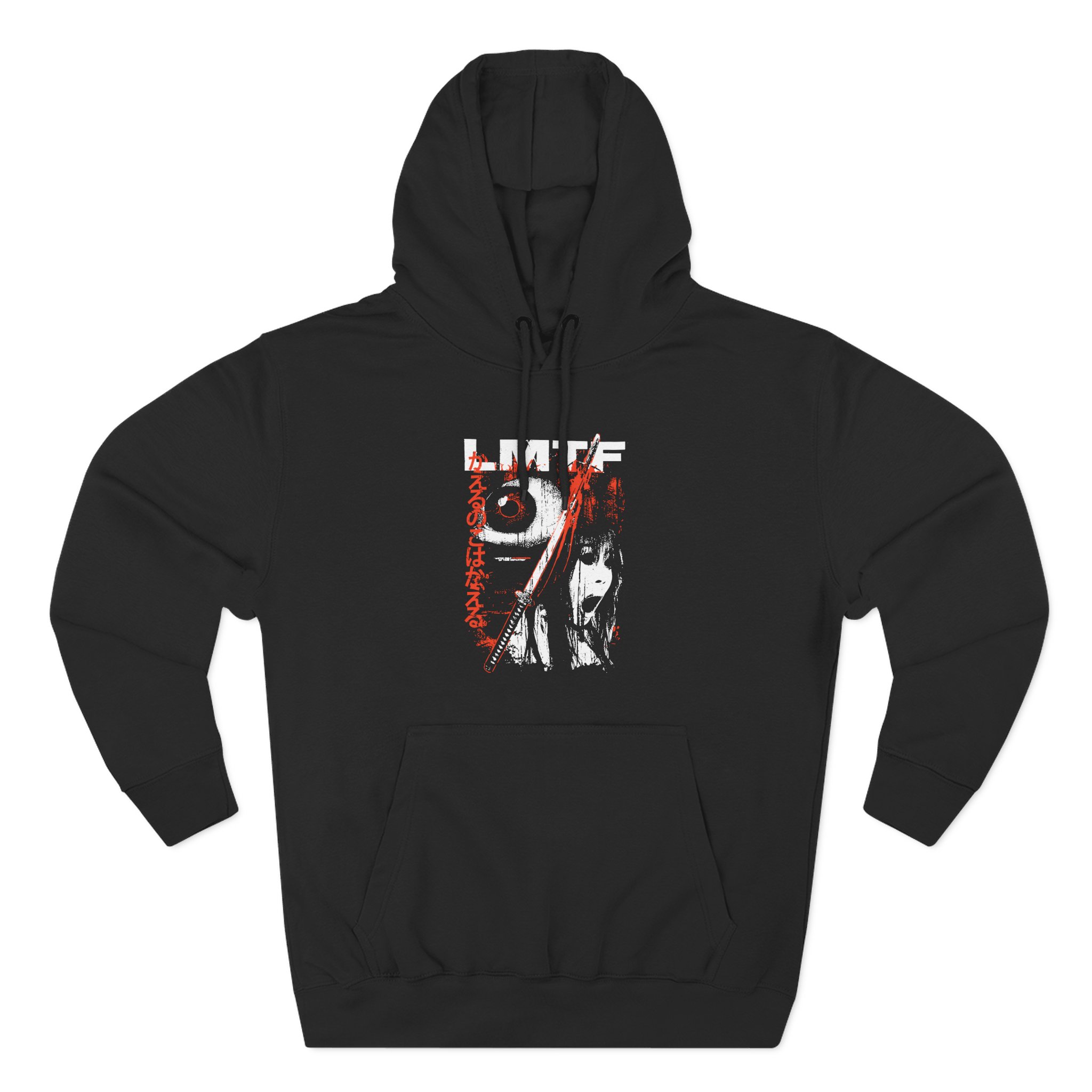 Like Moths to Flames Moths Three-Panel Fleece Hoodie