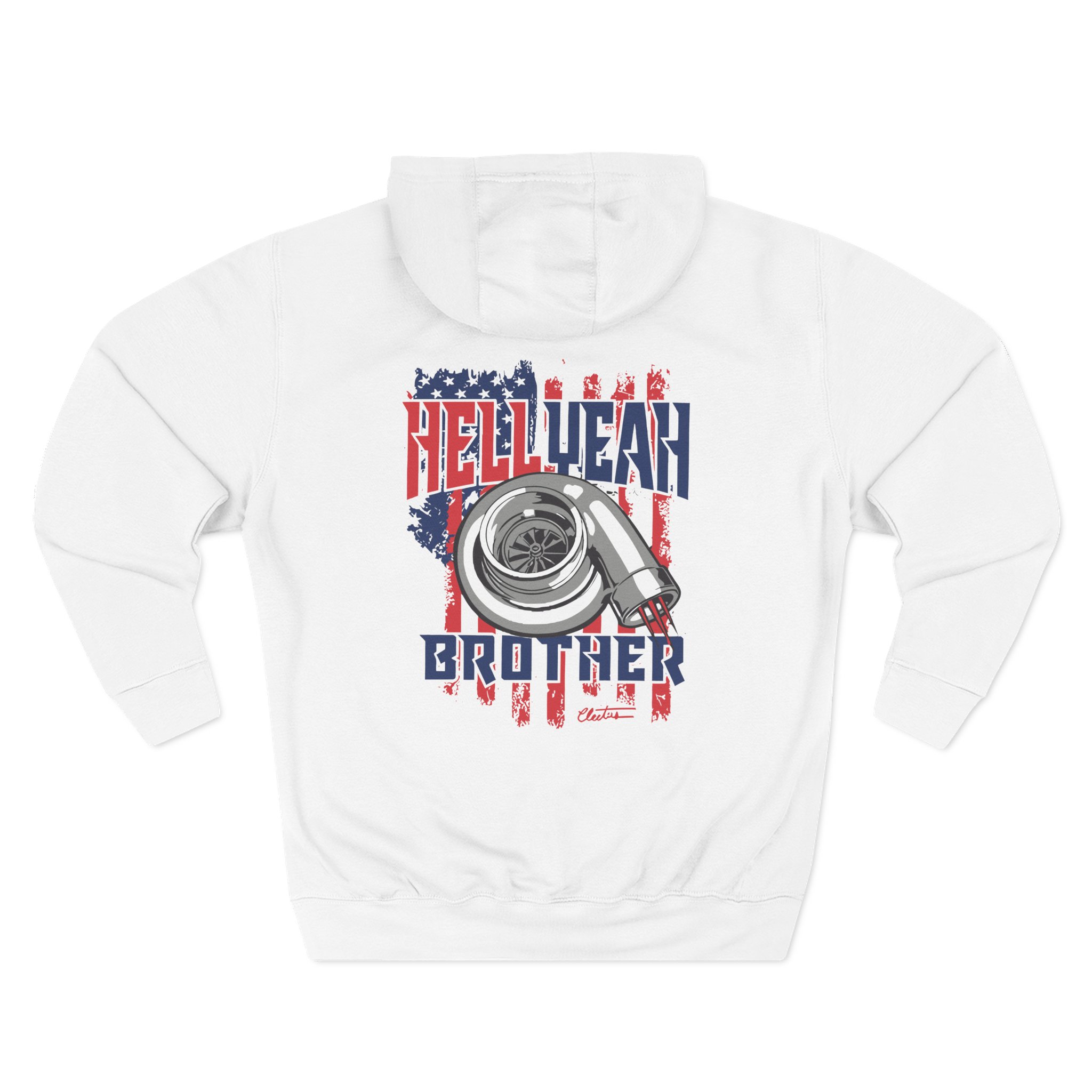 Cleetus Mcfarland Hell Yeah Brother Three-Panel Fleece Hoodie