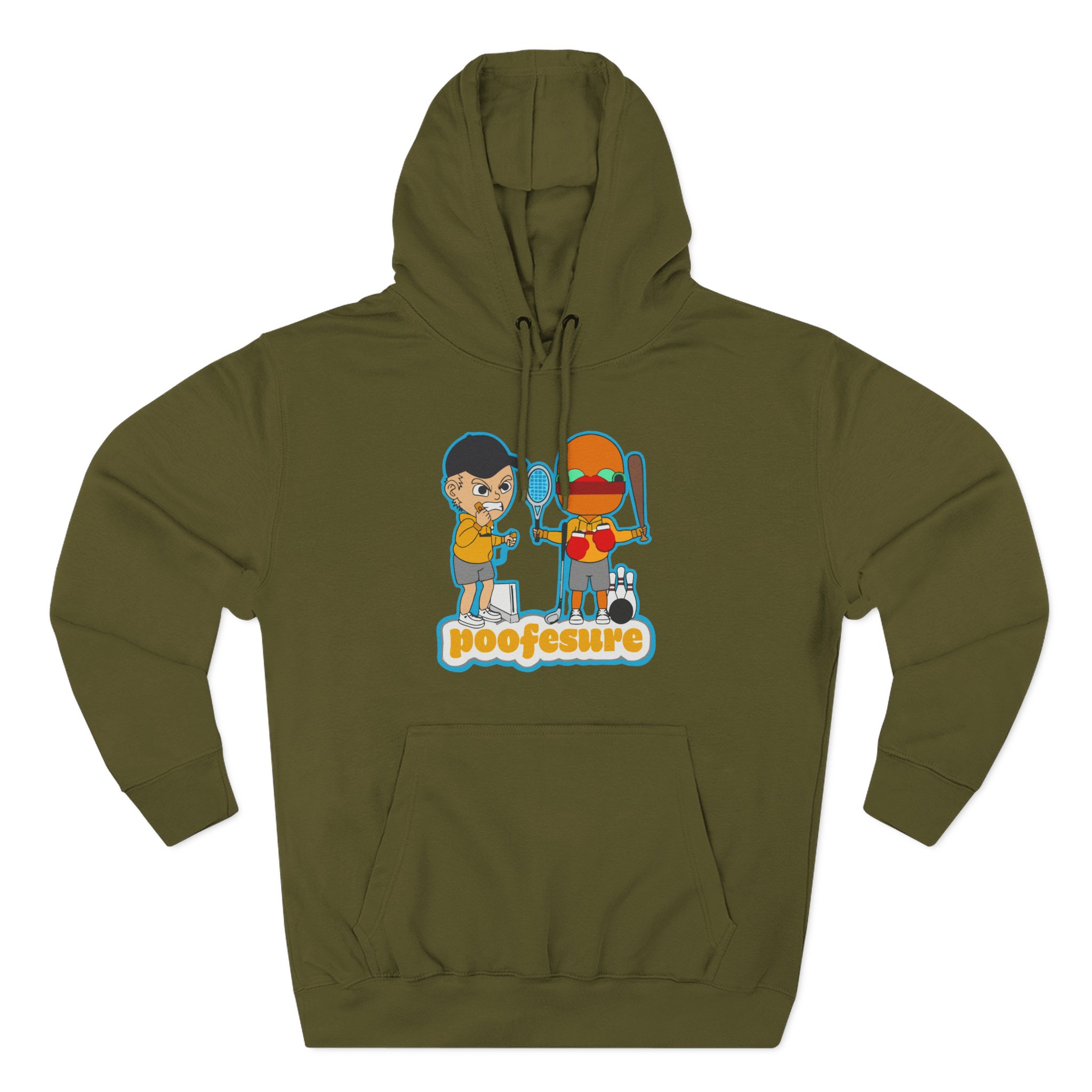 Poofesure Three-Panel Fleece Hoodie