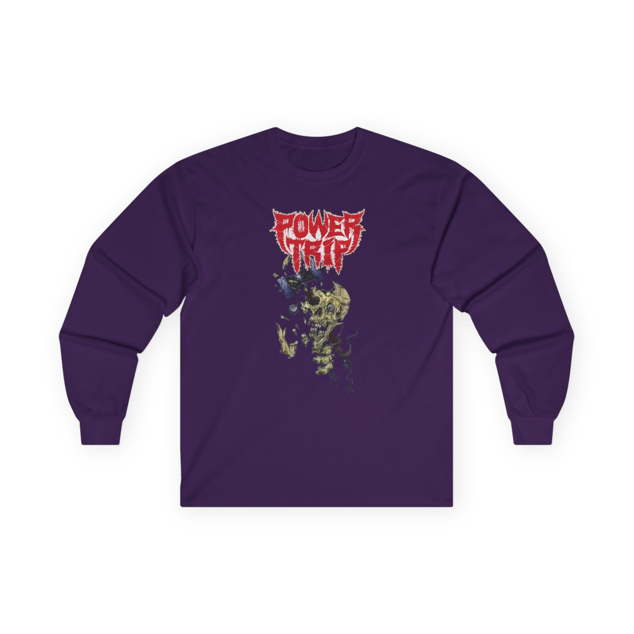 Power Trip Hammer Skull Unisex Ultra Cotton Long Sleeve Tee