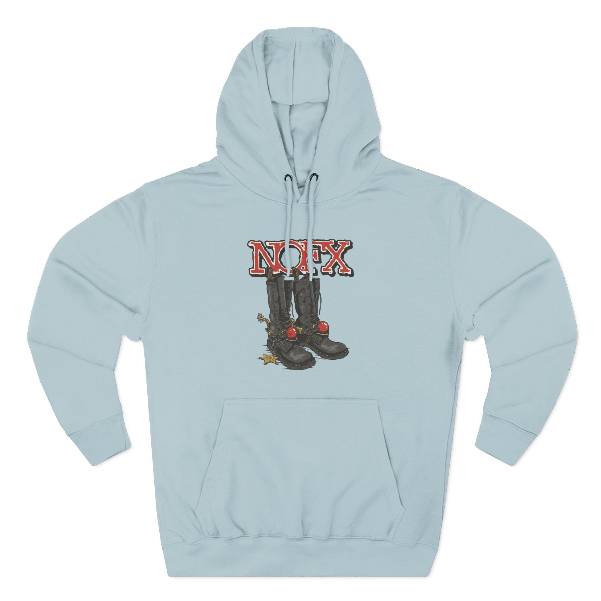 Nofx Boots Three-Panel Fleece Hoodie