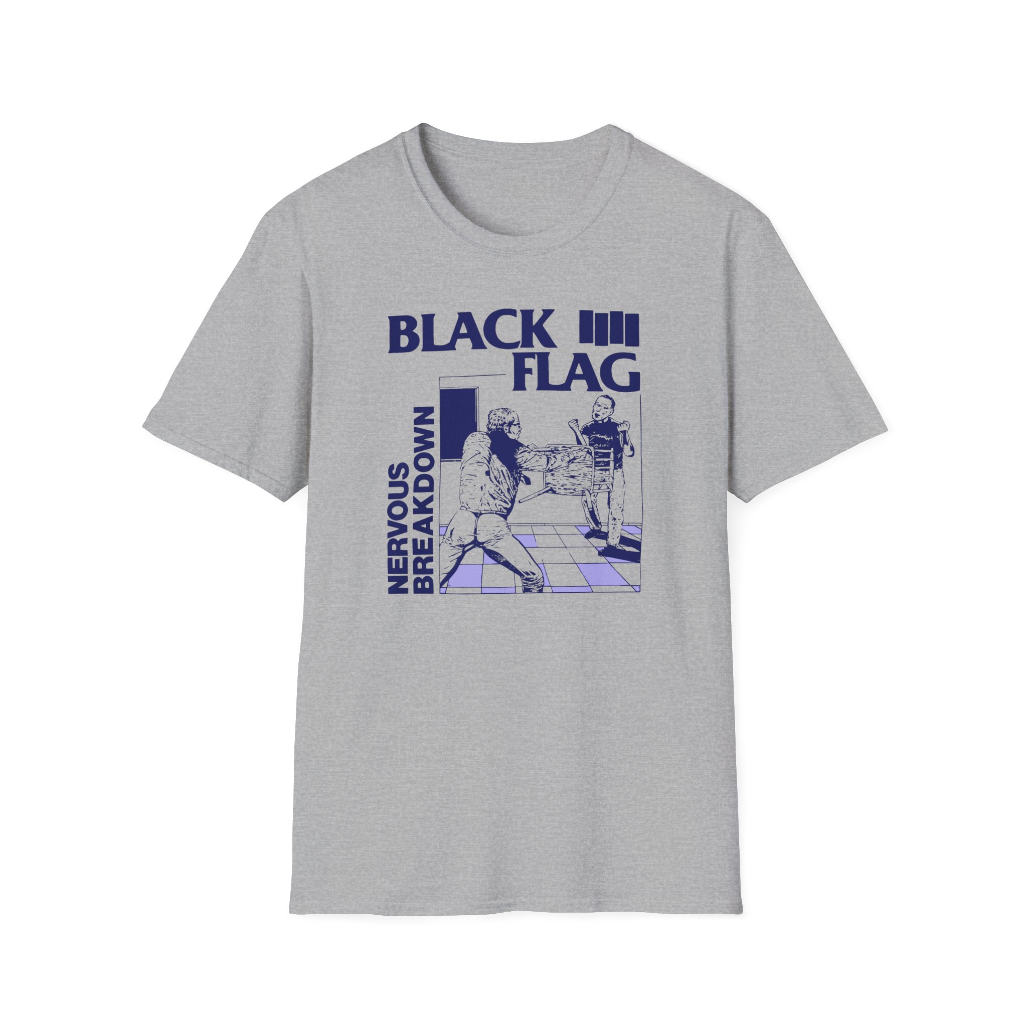 Black Flag Nervous Breakdown Unisex Softstyle T-Shirt