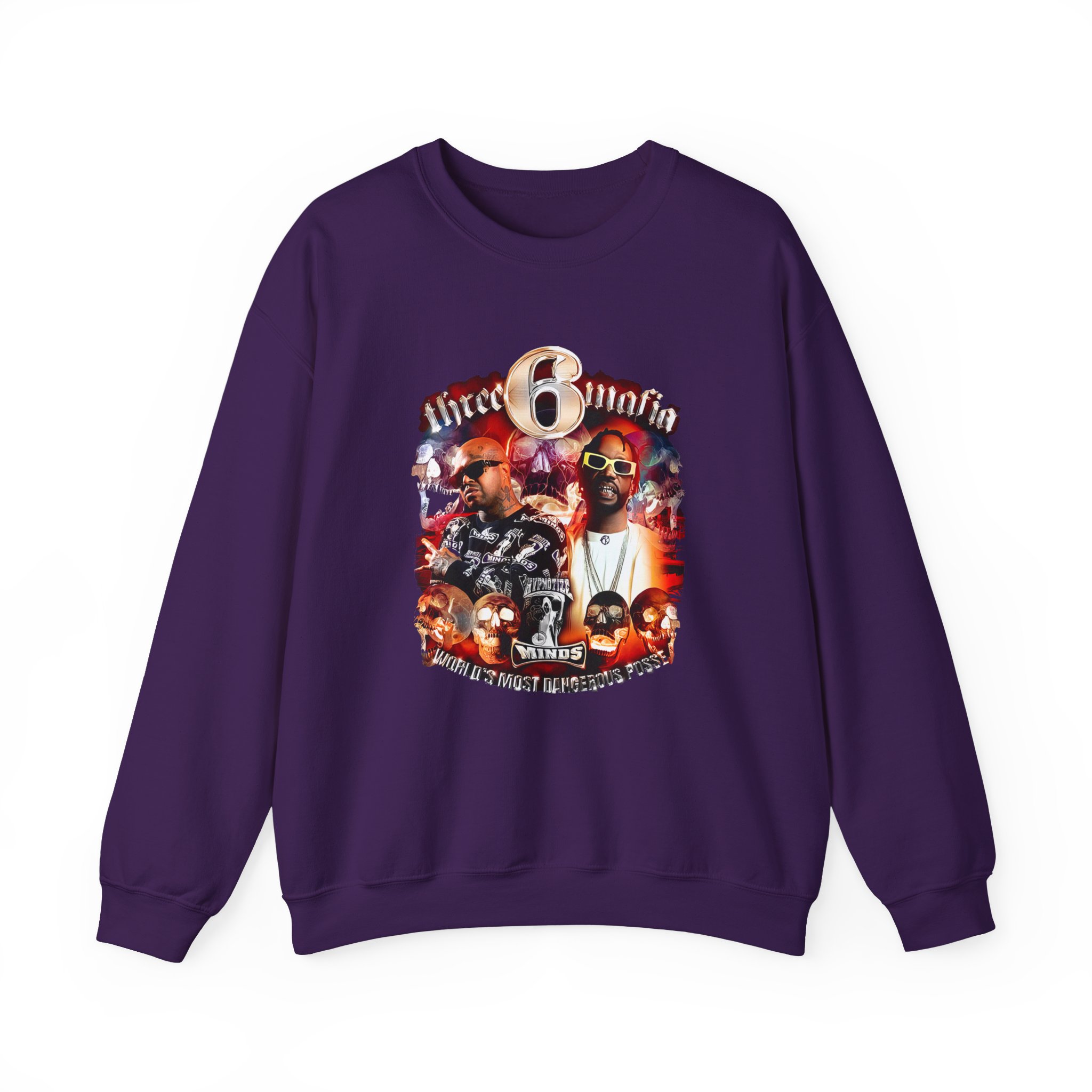 Three 6 Mafia Side 2 Side Unisex Heavy Blendâ„¢ Crewneck Sweatshirt