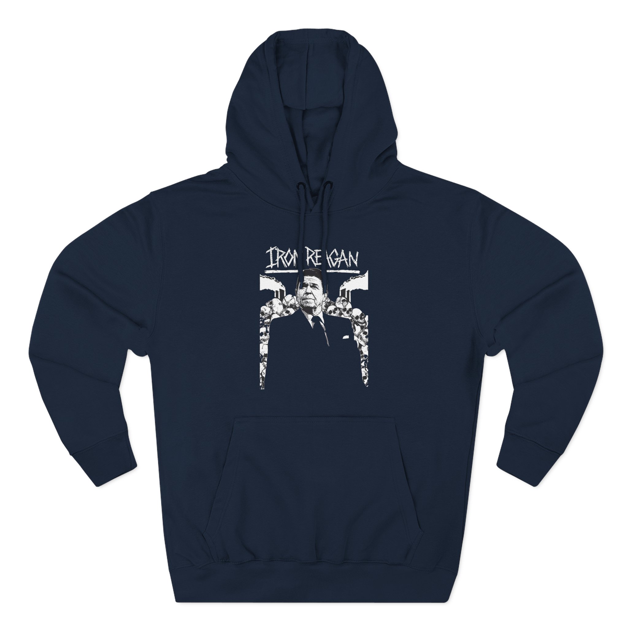 Iron Reagan Ronnie Backdrop Three-Panel Fleece Hoodie