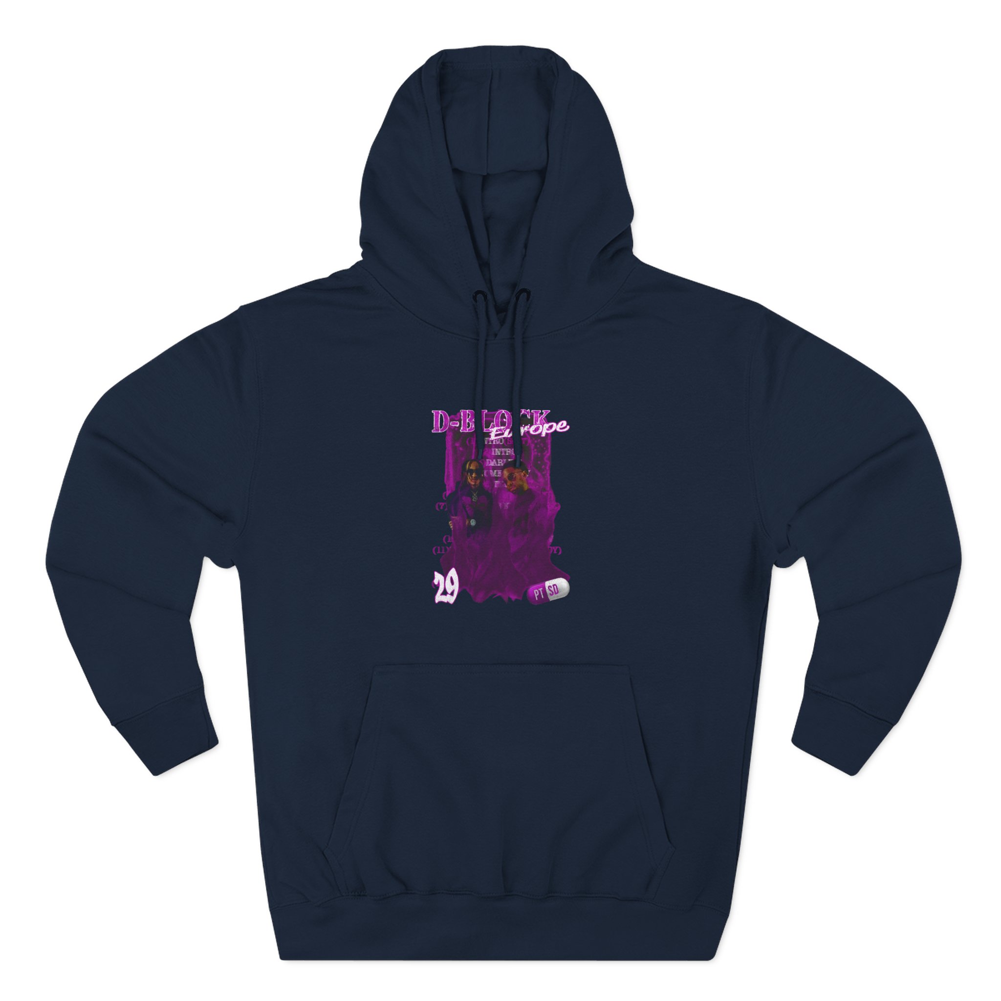 D Block Europe Three-panel Fleece Hoodie