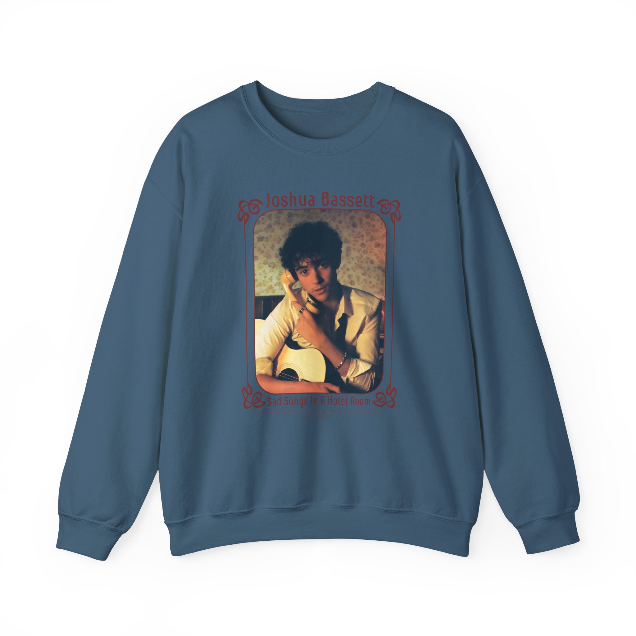 Joshua Bassett Sad Songs Face Unisex Heavy Blendâ„¢ Crewneck Sweatshirt