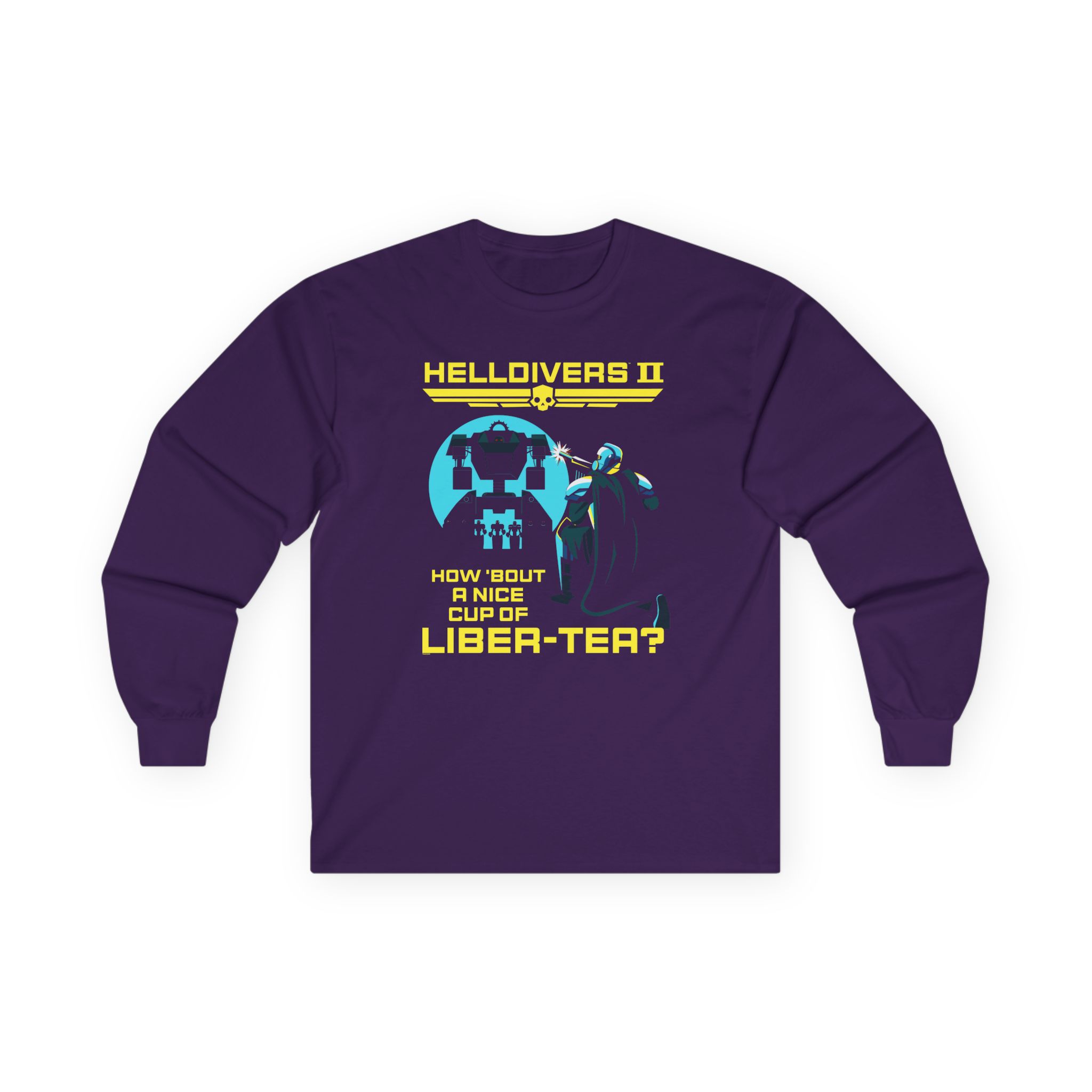 Helldivers Cup of Liber-tea Unisex Ultra Cotton Long Sleeve Tee