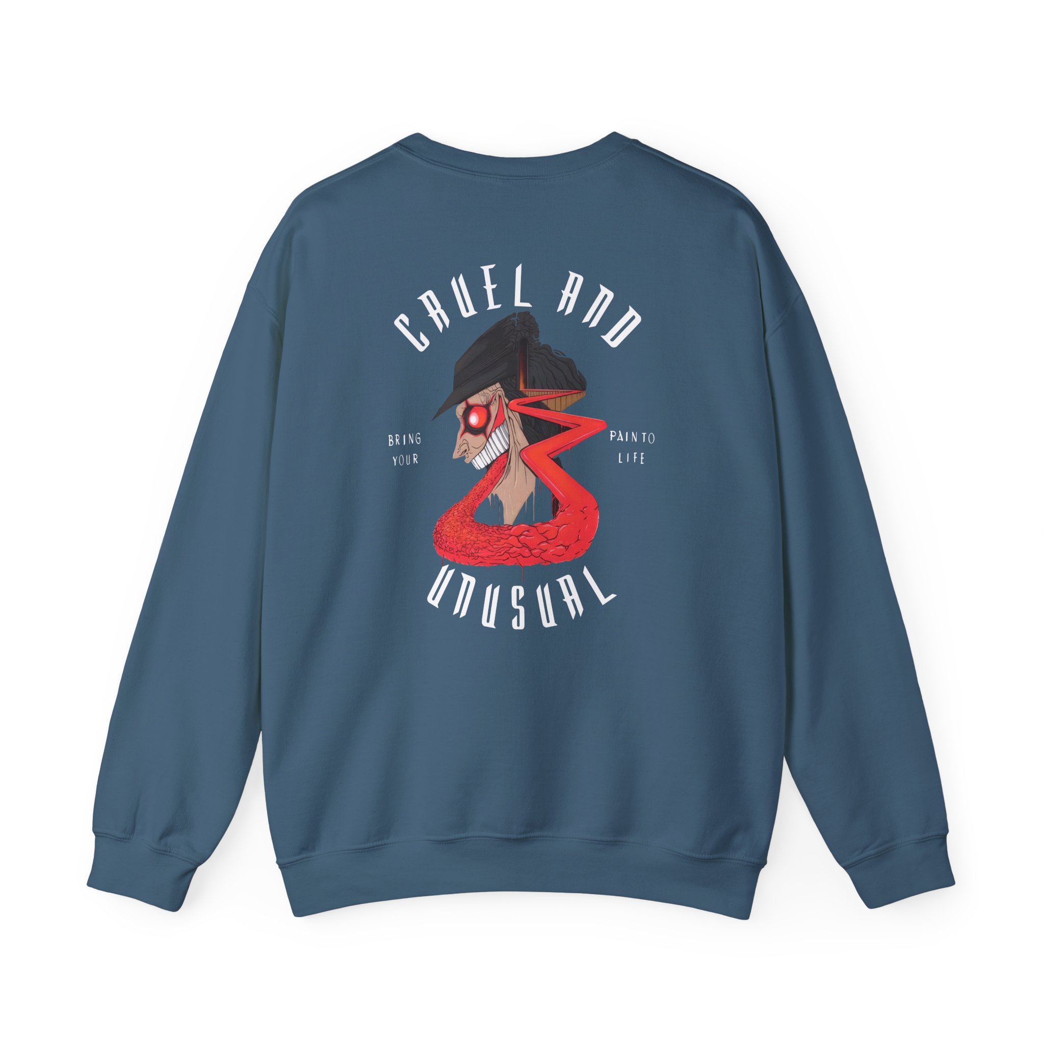 Avatar Band Cruel and Unusual Left Chest Unisex Heavy Blendâ„¢ Crewneck Sweatshirt