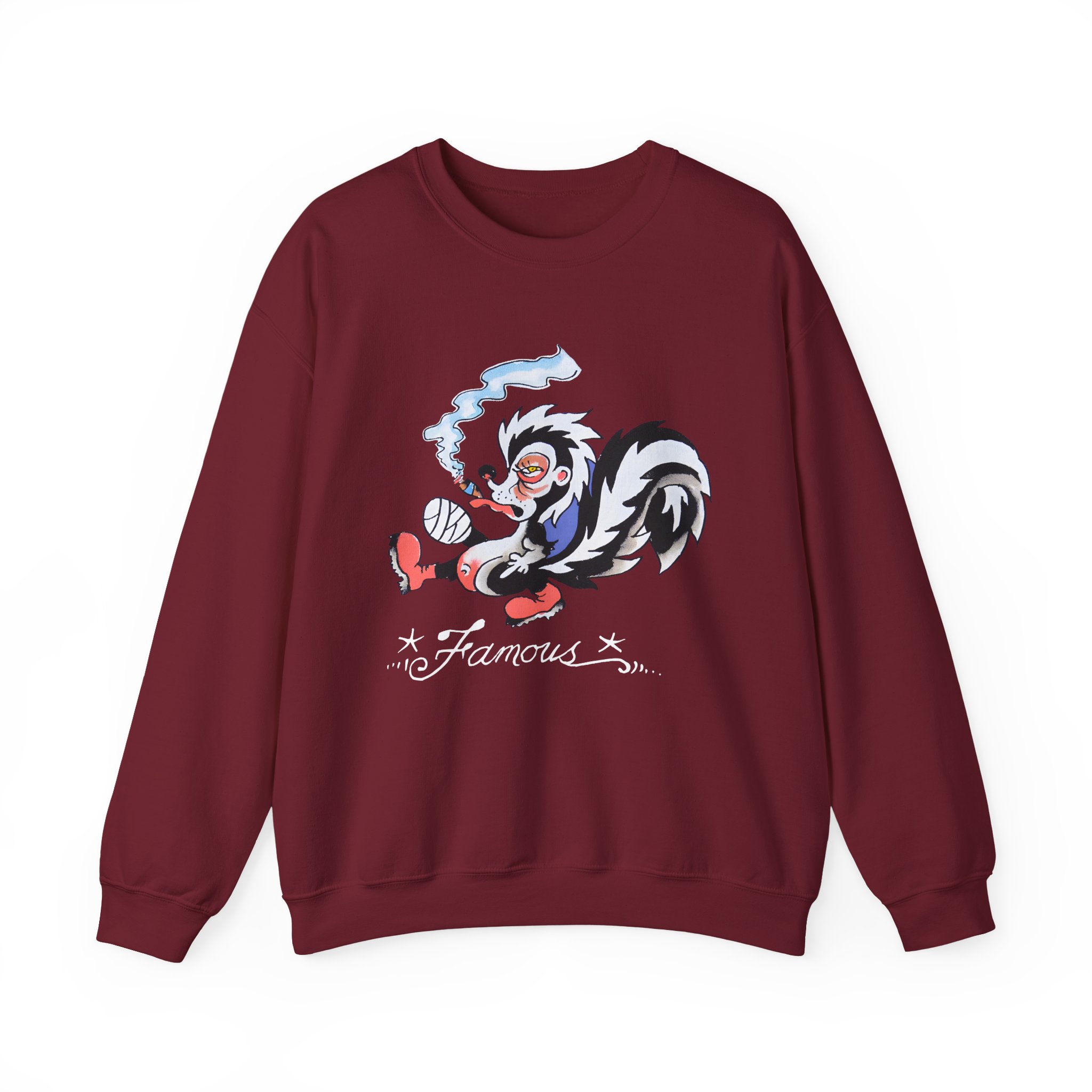Kim Petras Famous Skunk Boxy Unisex Heavy Blendâ„¢ Crewneck Sweatshirt