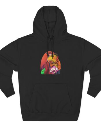 Smiling Friends Three-panel Fleece Hoodie