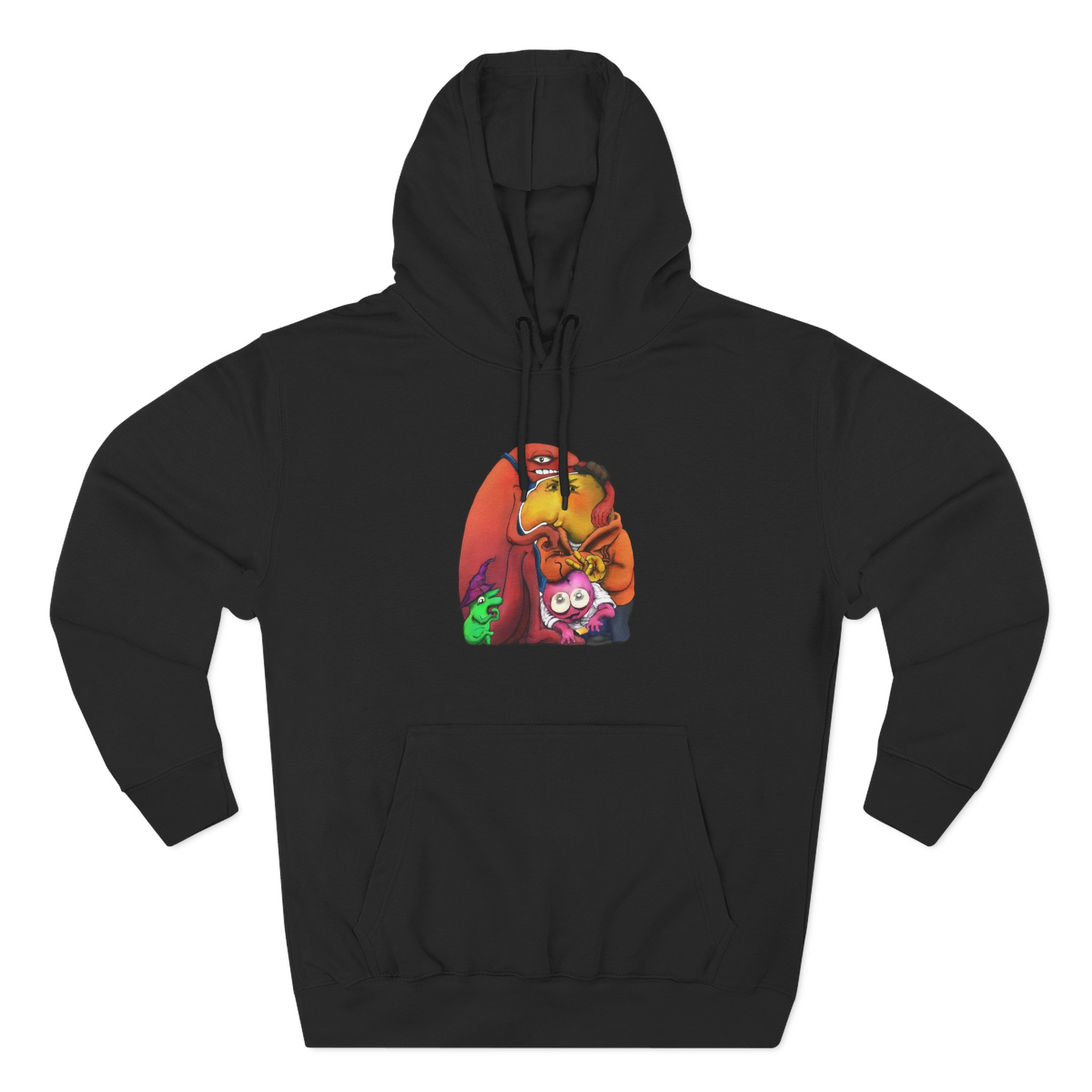 Smiling Friends Three-panel Fleece Hoodie