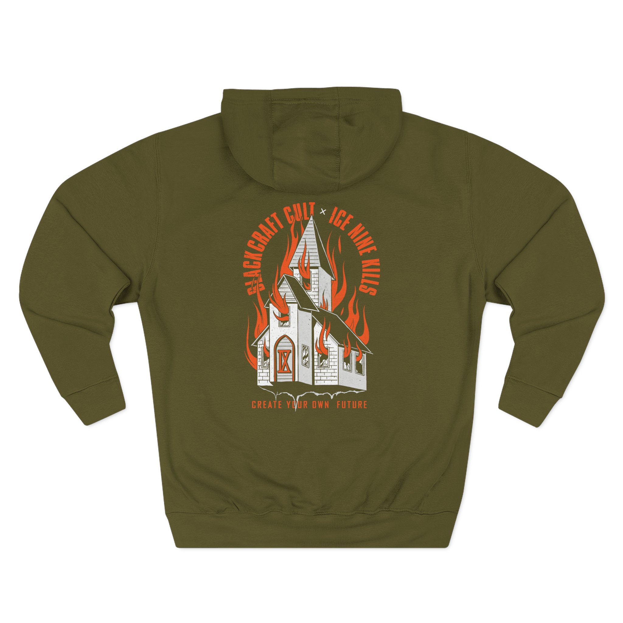 Ice Nine Kills Ink Burning Church Three-Panel Fleece Hoodie