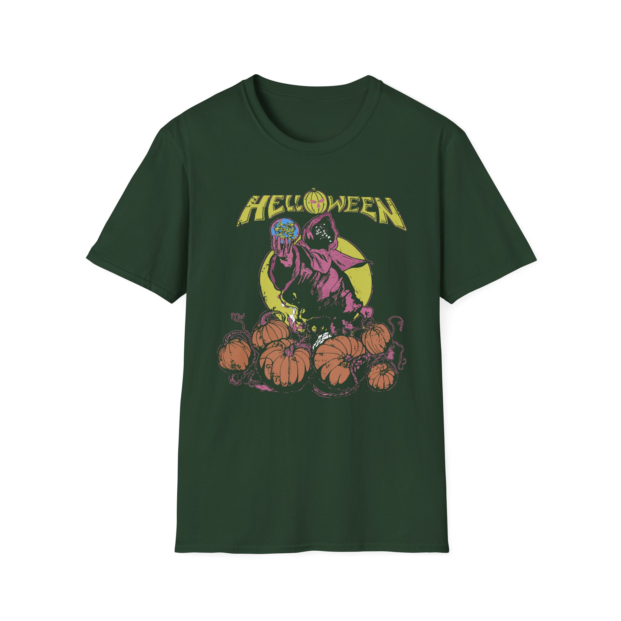 Helloween Pumpkin Garden Unisex Softstyle T-Shirt