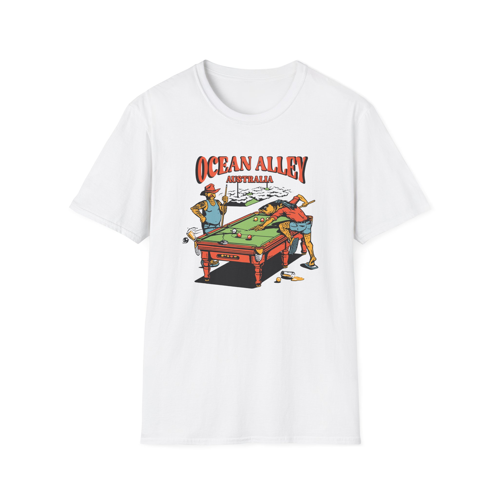 Ocean Alley Pool Table Unisex Softstyle T-Shirt