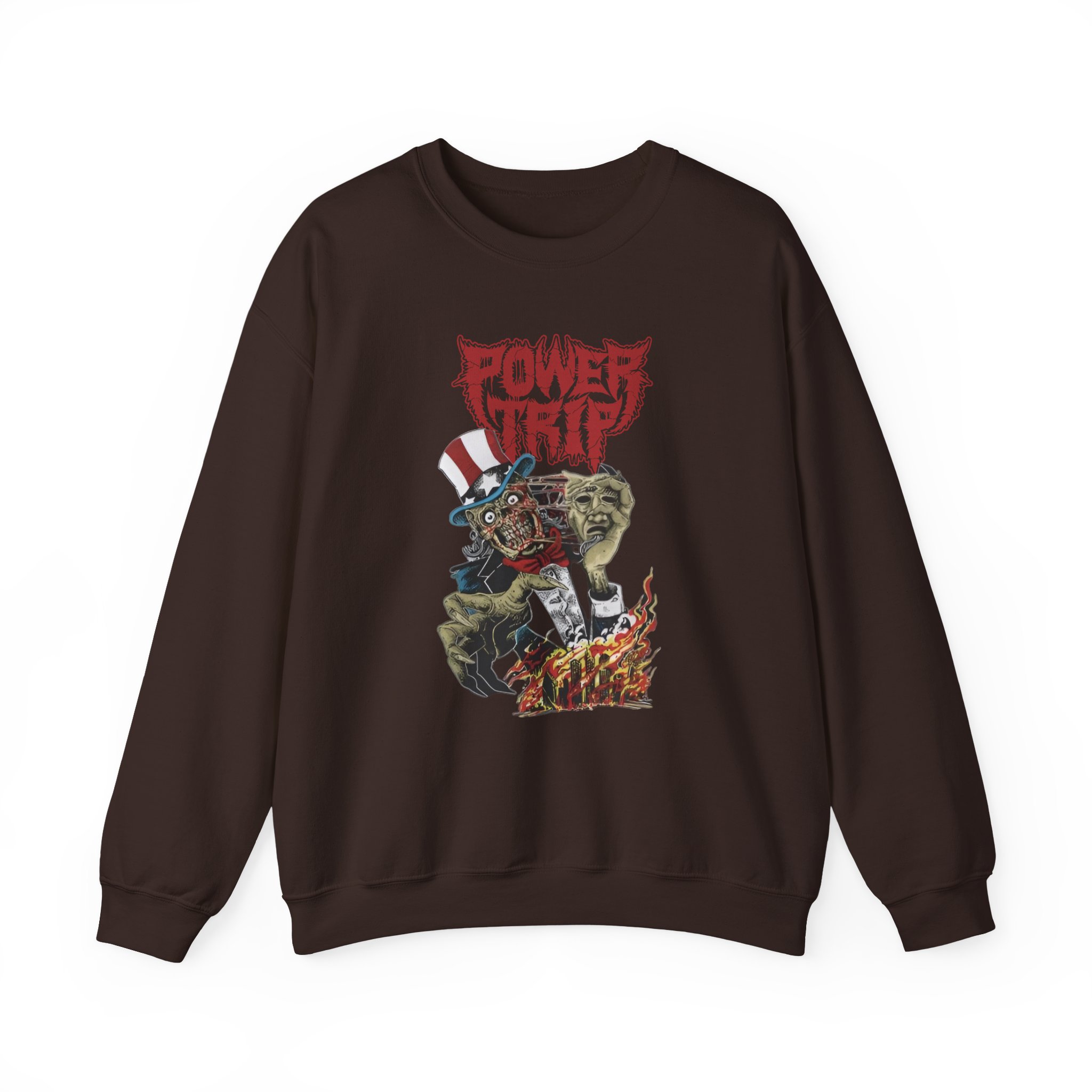 Power Trip Uncle Sam Unisex Heavy Blendâ„¢ Crewneck Sweatshirt