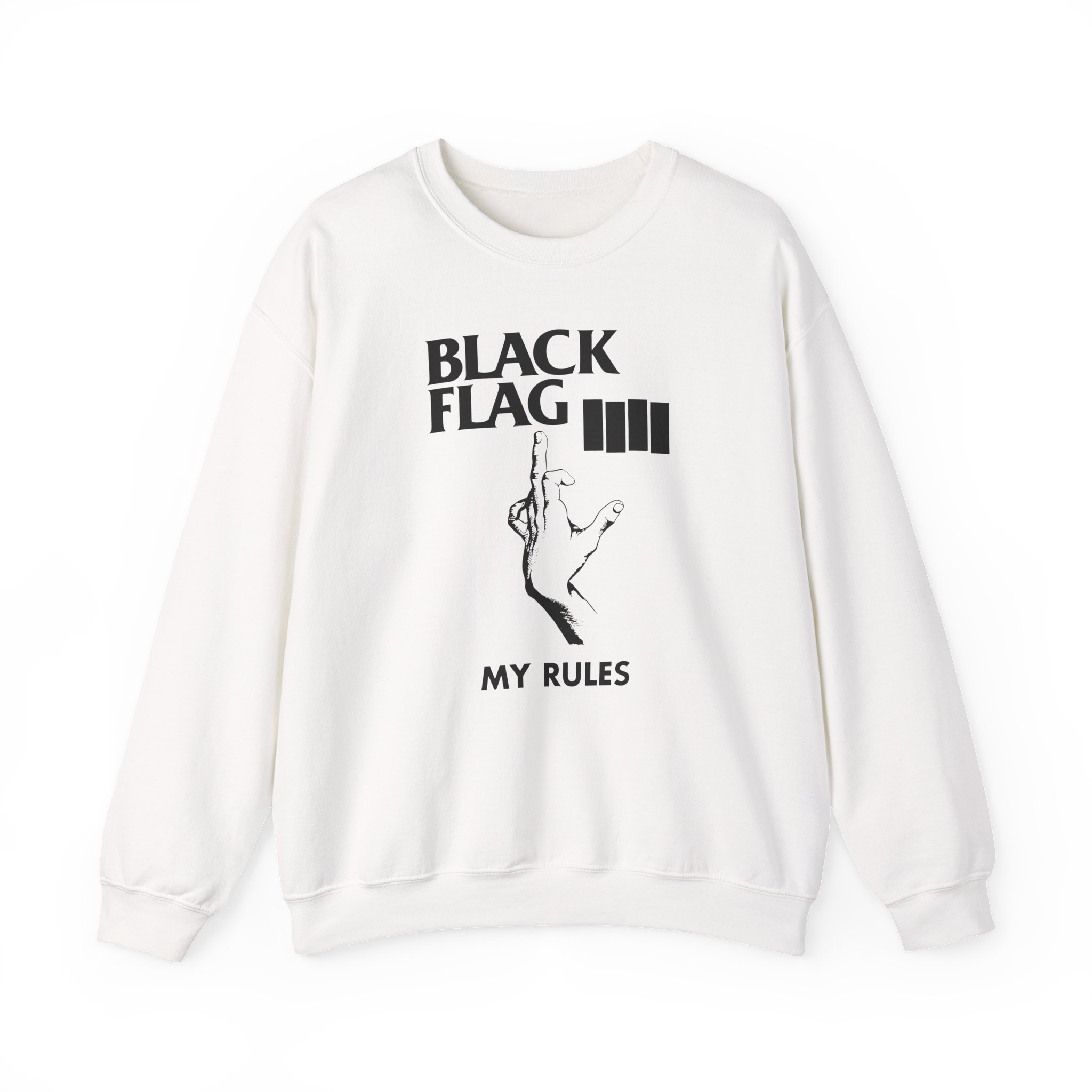 Black Flag My Rules Unisex Heavy Blendâ„¢ Crewneck Sweatshirt